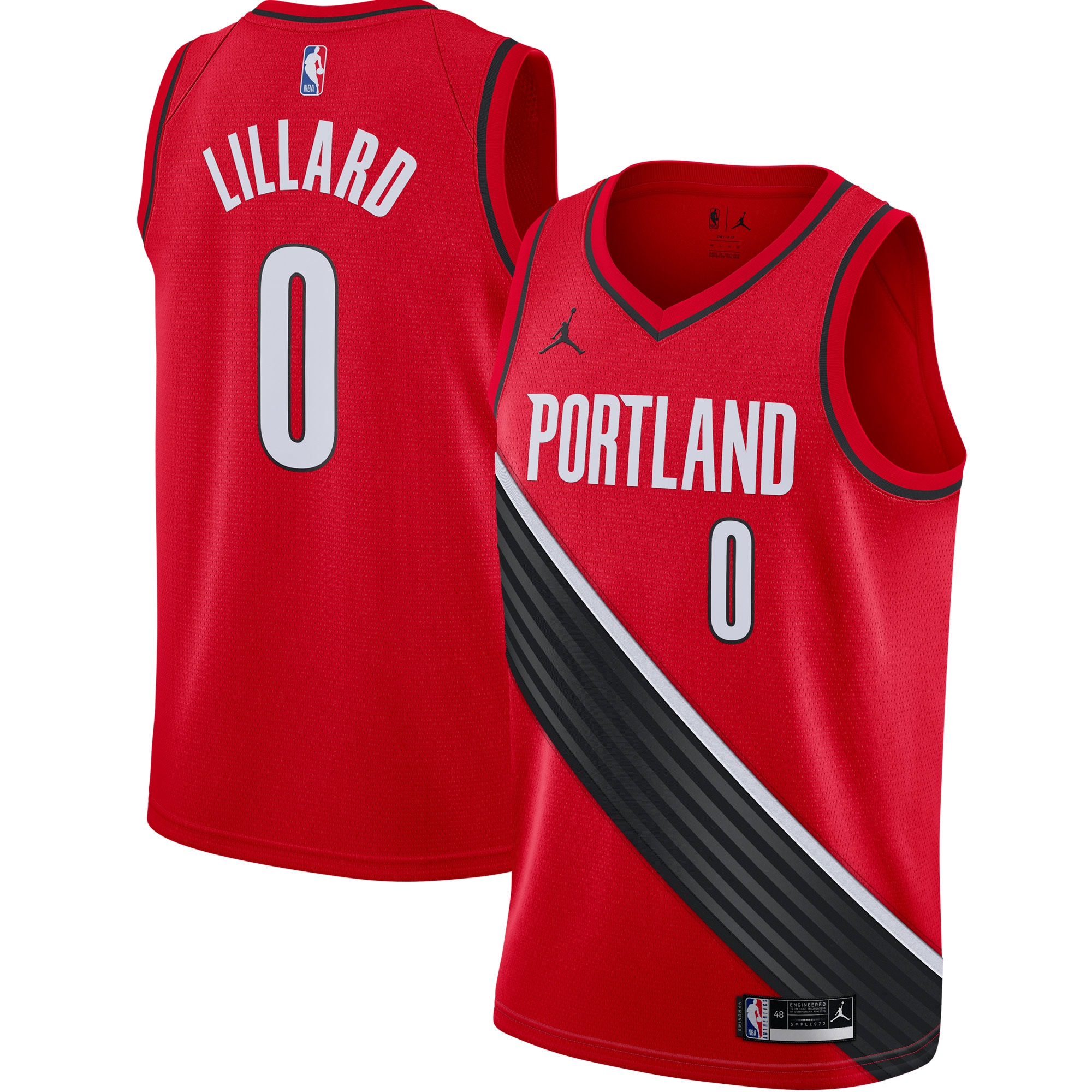 Damian Lillard Portland Trail Blazers  2020/21 Swingman Jersey - Statement Edition - Red