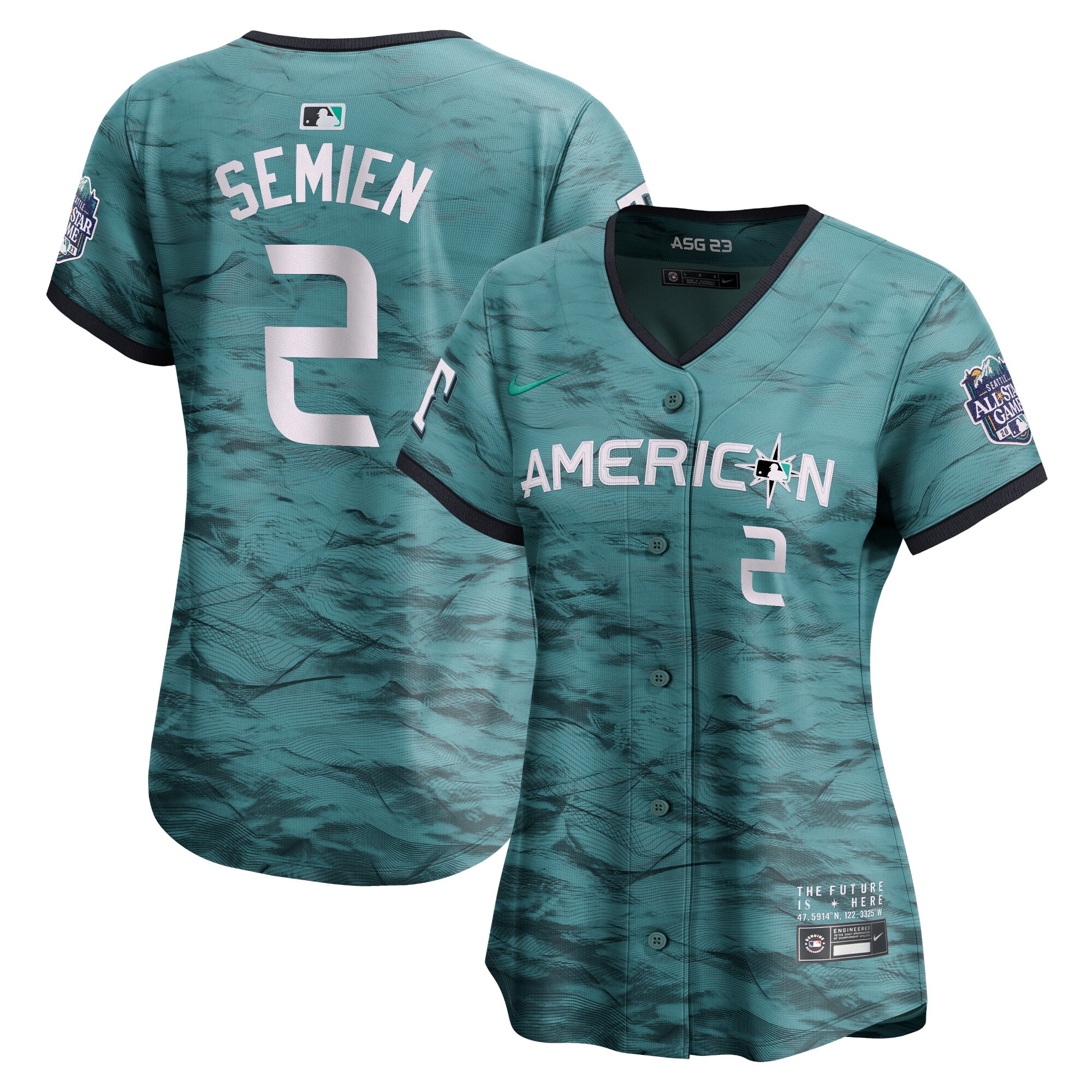 Marcus Semien American League  Women's 2023 MLB All-Star Game Limited Player Jersey - Teal