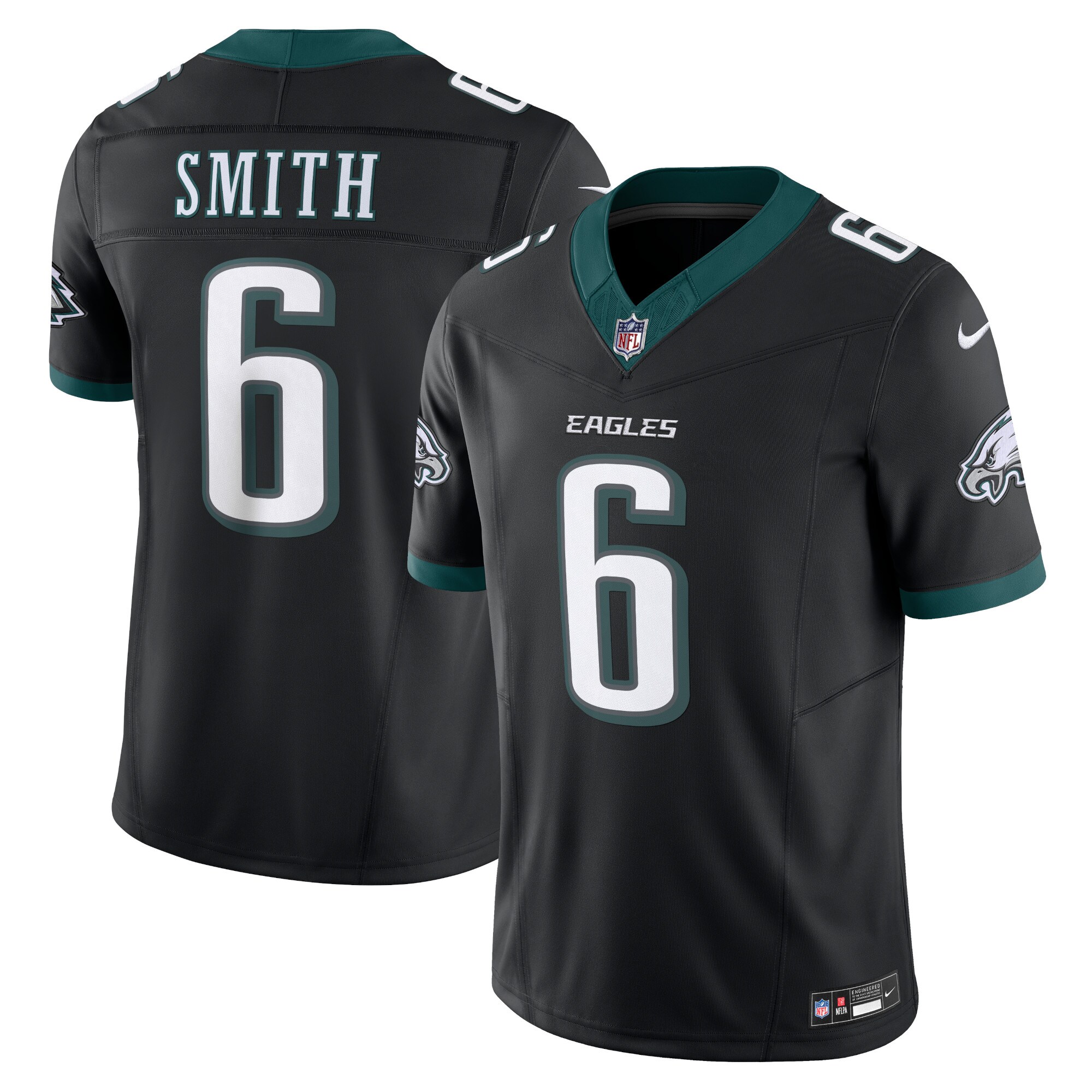 DeVonta Smith #6 Philadelphia Eagles Alternate Vapor F.U.S.E. Limited Jersey - Black