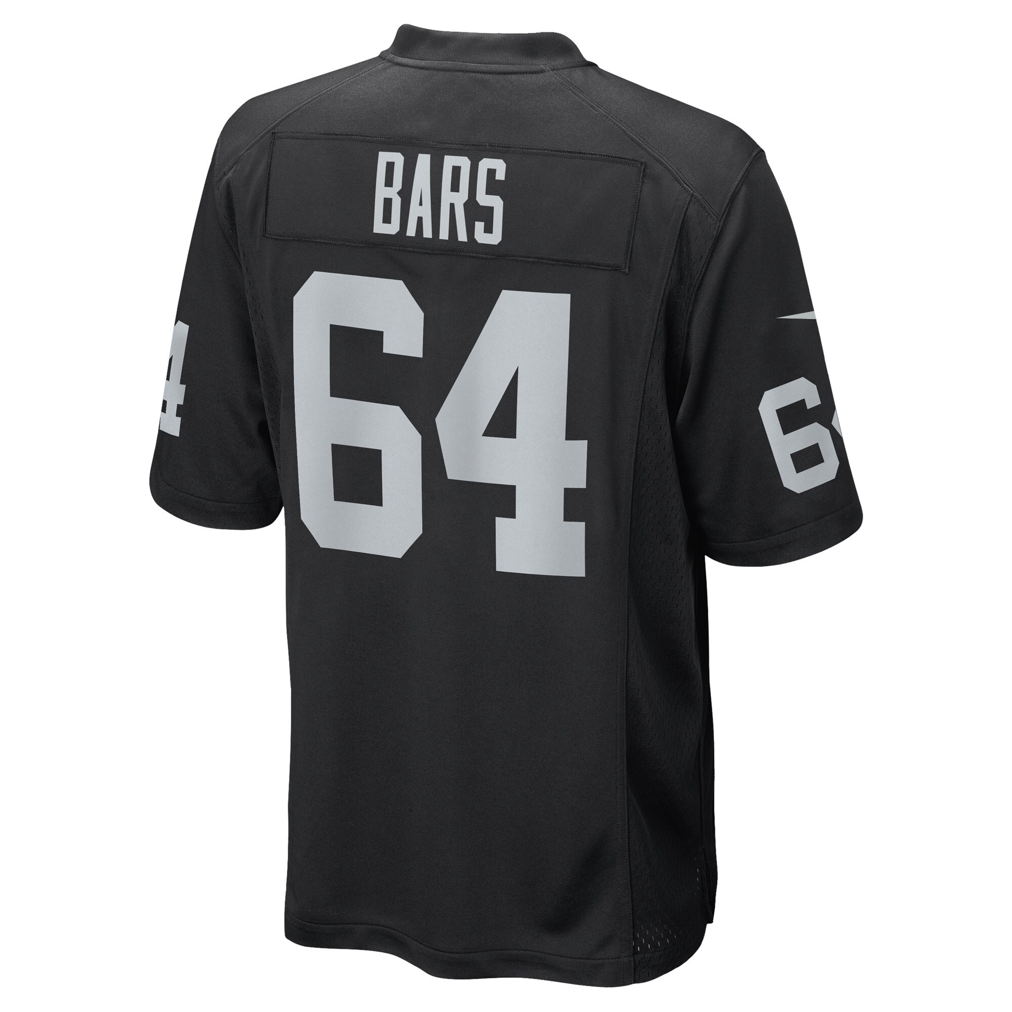 Alex Bars Las Vegas Raiders  Game Player Jersey - Black