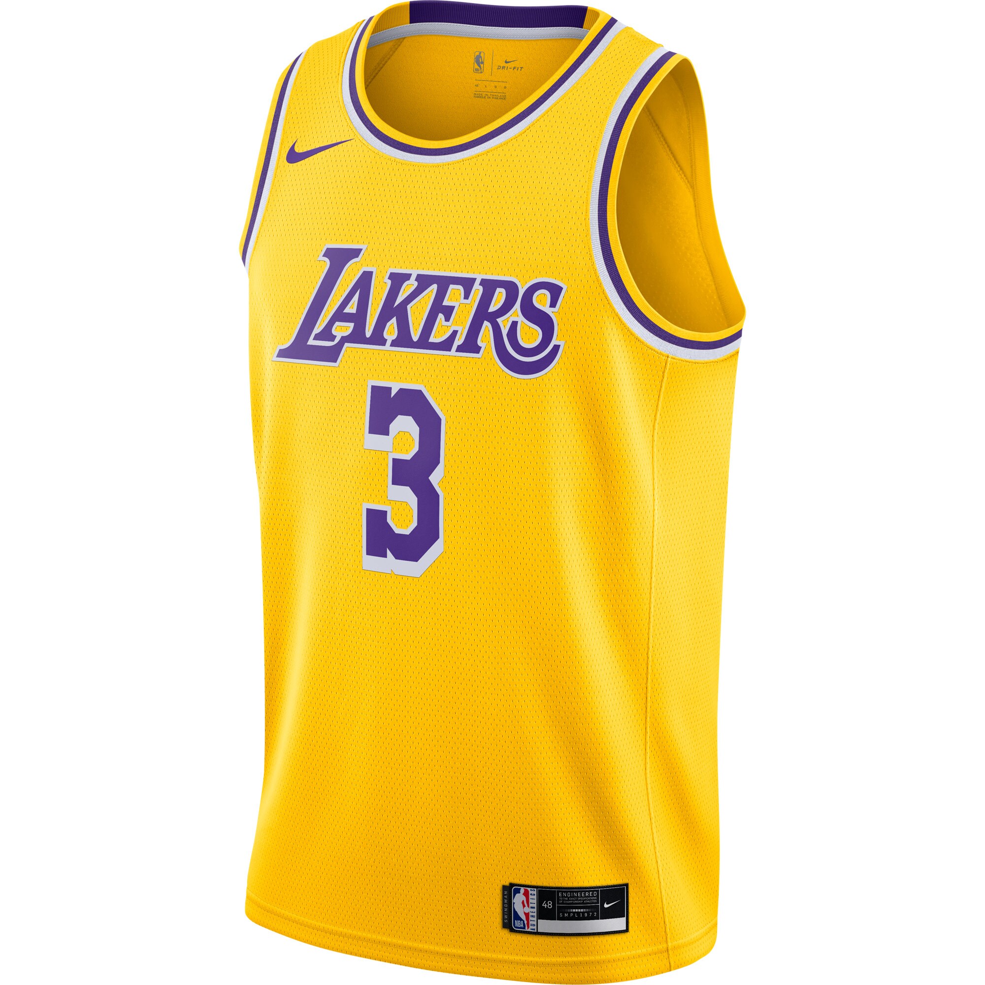 Anthony Davis Los Angeles Lakers 2020/21 Swingman Jersey Gold - Icon Edition