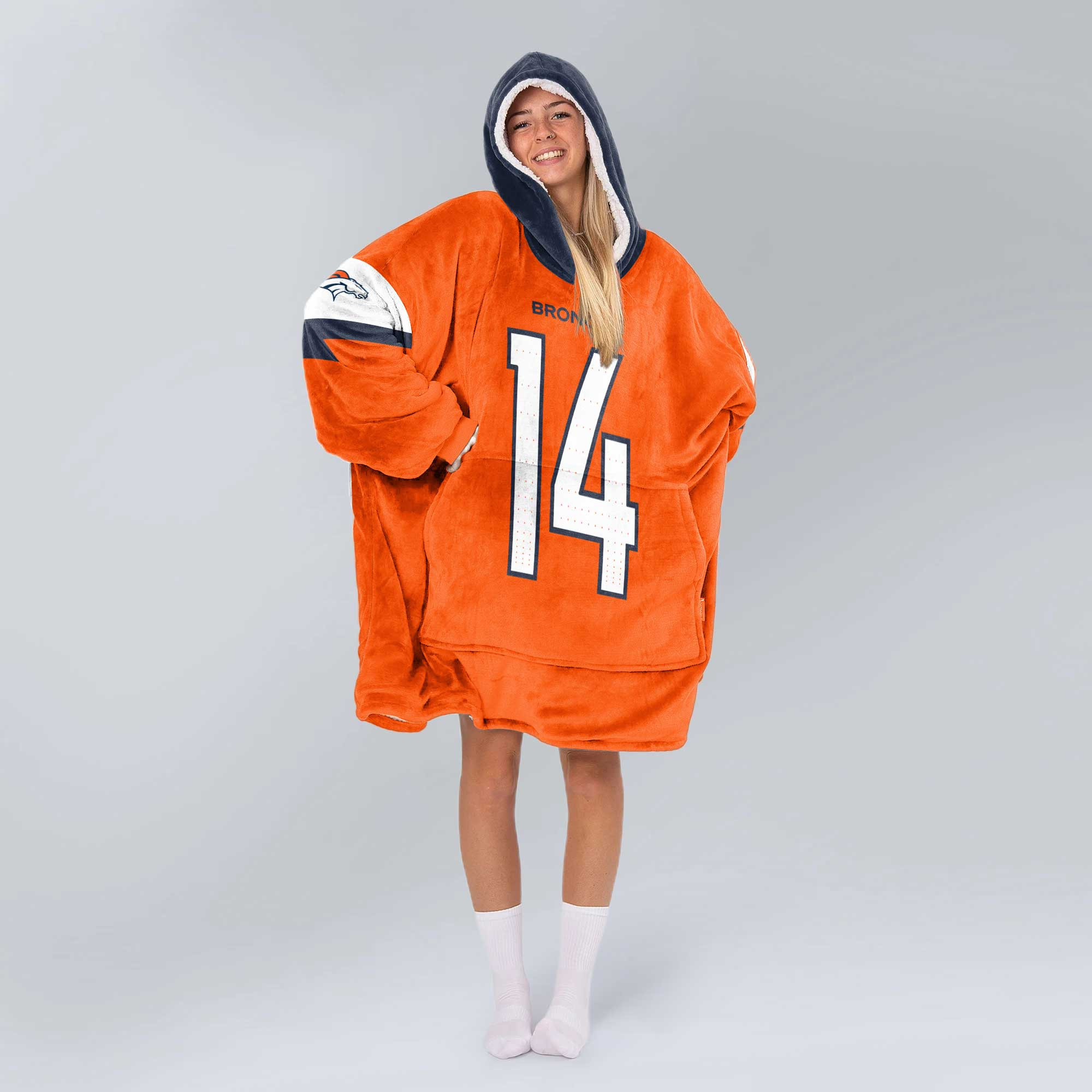 Adult C.S 14 Denver Football Unisex Blanket Hoodie