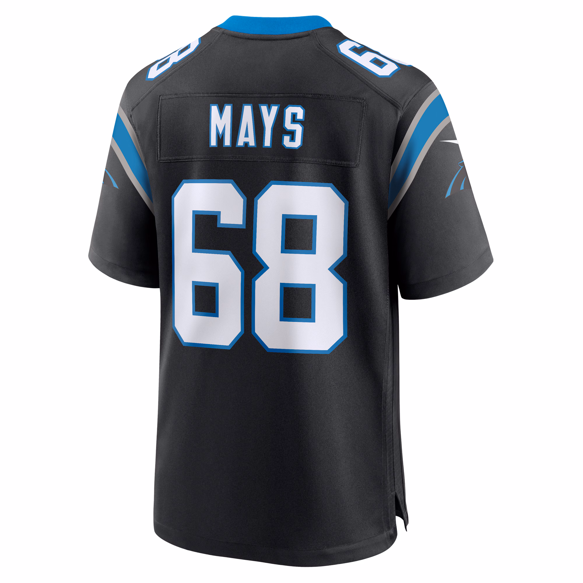 Cade Mays Carolina Panthers Team Game Jersey -  Black