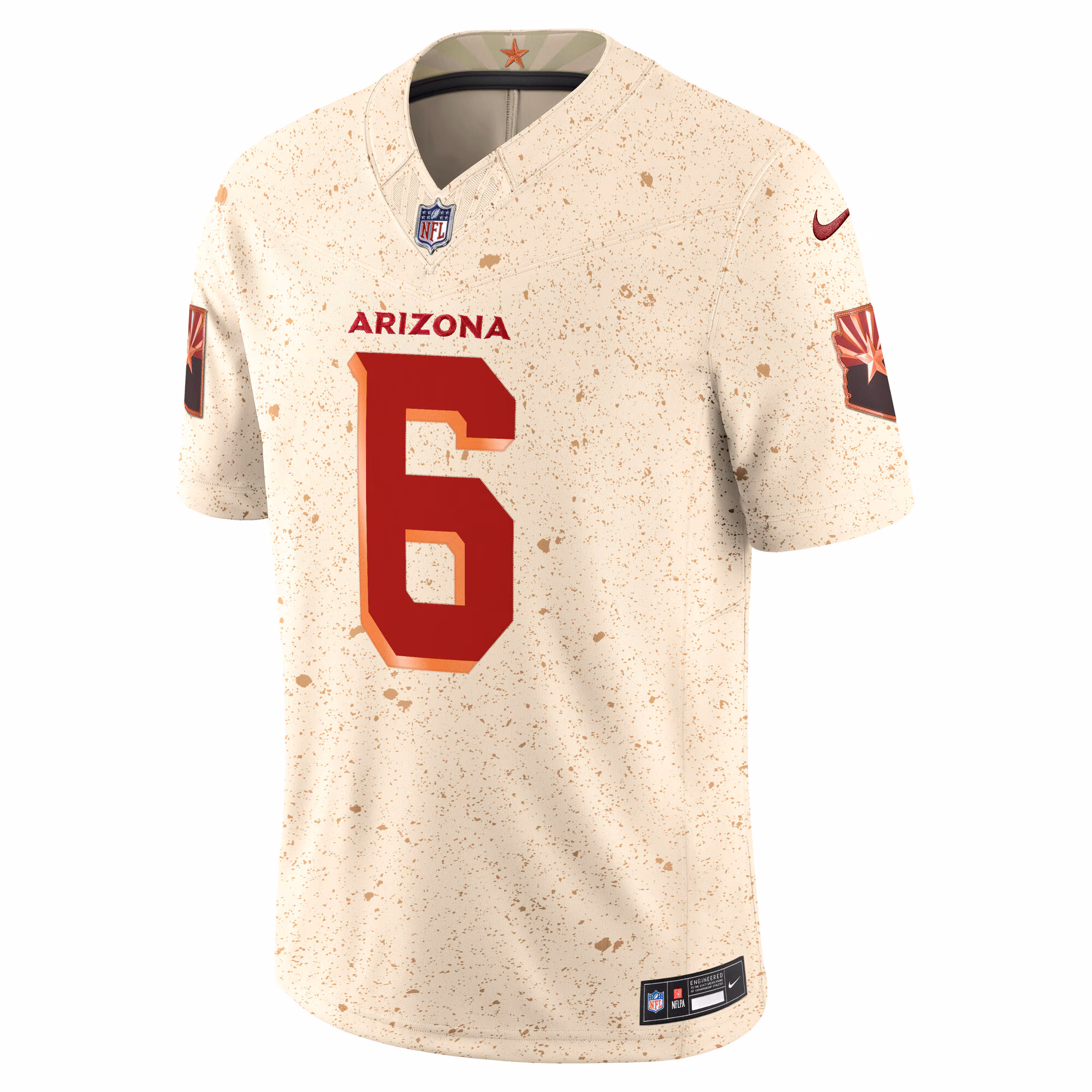 James Conner #6 Arizona Cardinals 2025 Rivalries Collection Limited Jersey - Natural