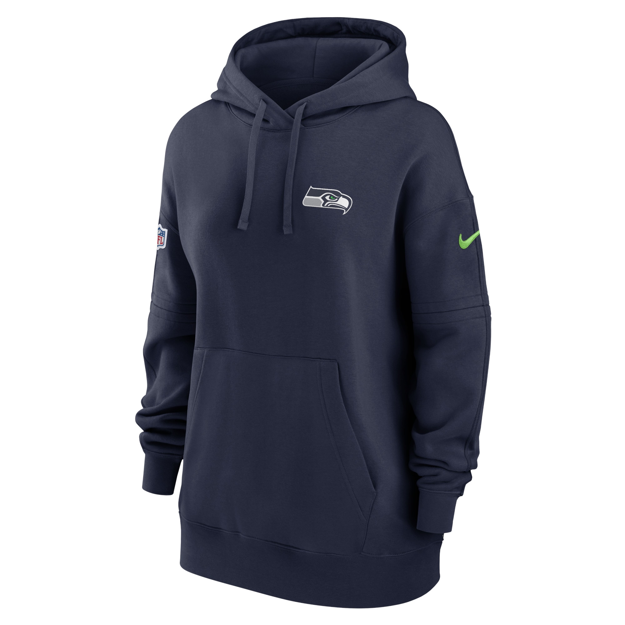 Seattle Seahawks  Women's 2023 Sideline Club Fleece Pullover Hoodie - College Navy