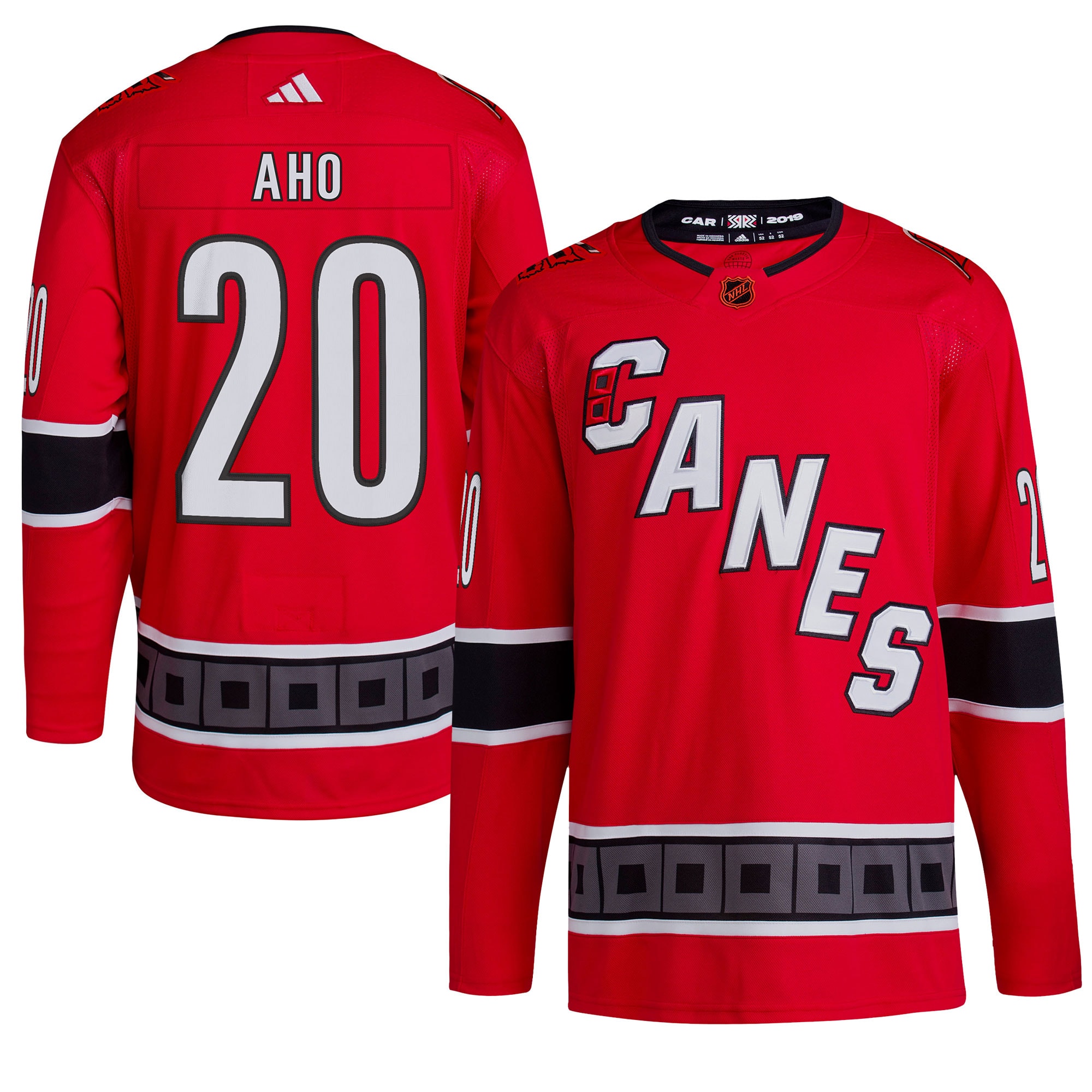 Sebastian Aho Carolina Hurricanes  Reverse Retro 2.0 Authentic Player Jersey - Red