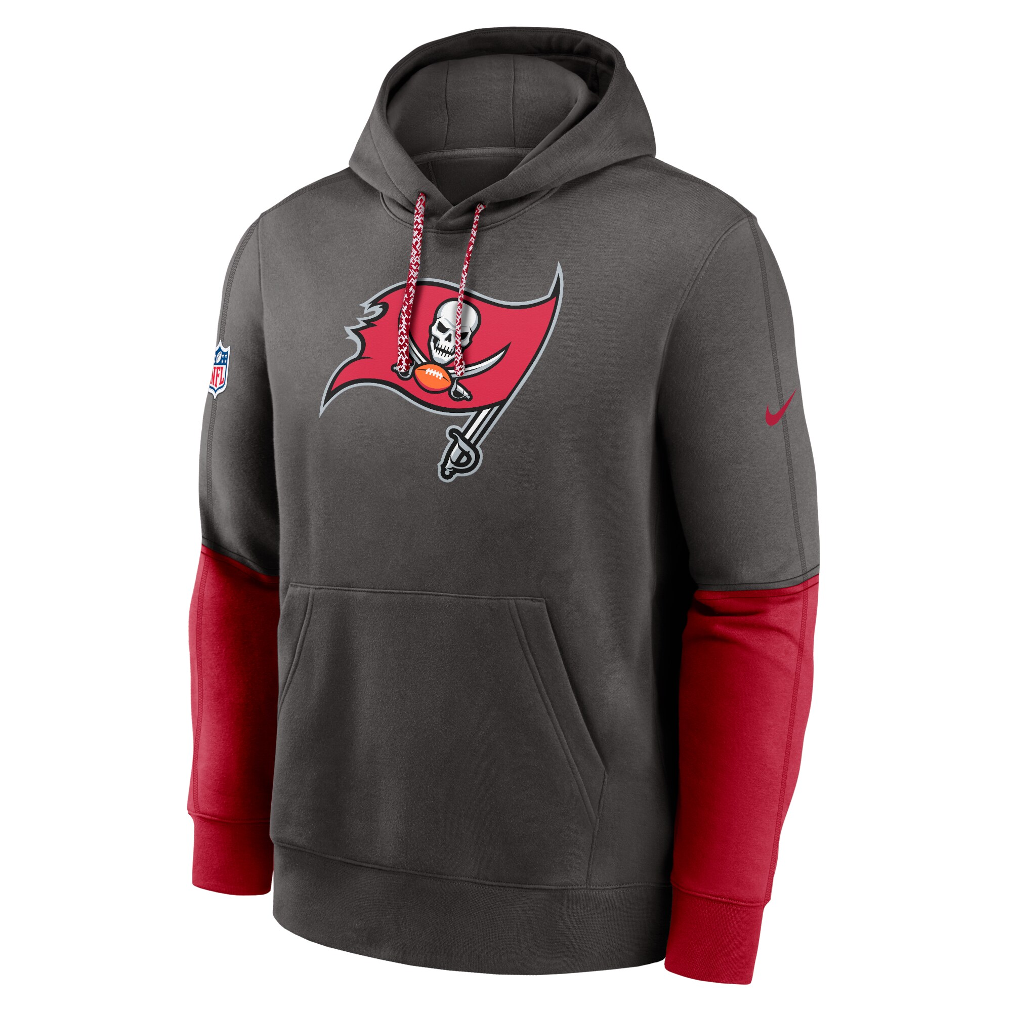 Tampa Bay Buccaneers 2024 Sideline Club Pullover Hoodie - Pewter