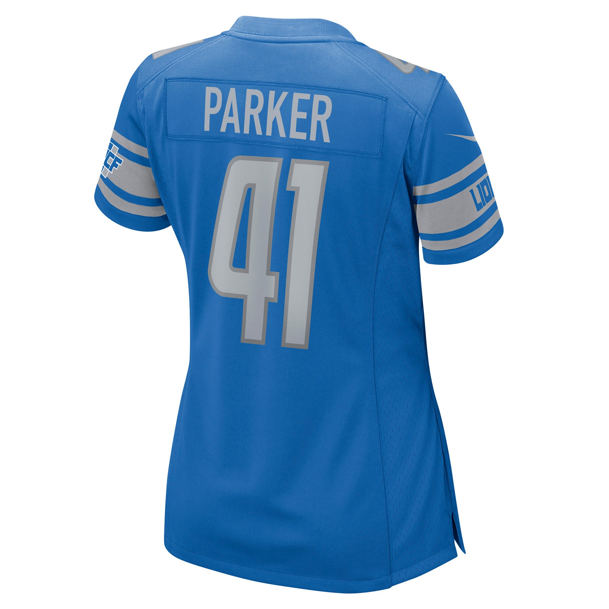 AJ Parker Detroit Lions  Women's Game Jersey - Blue