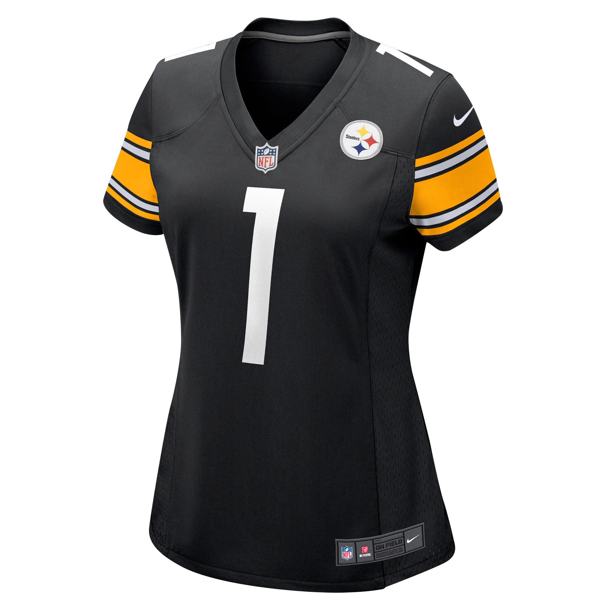 Number 1 Mom Pittsburgh Steelers  Women's Game Jersey - Black