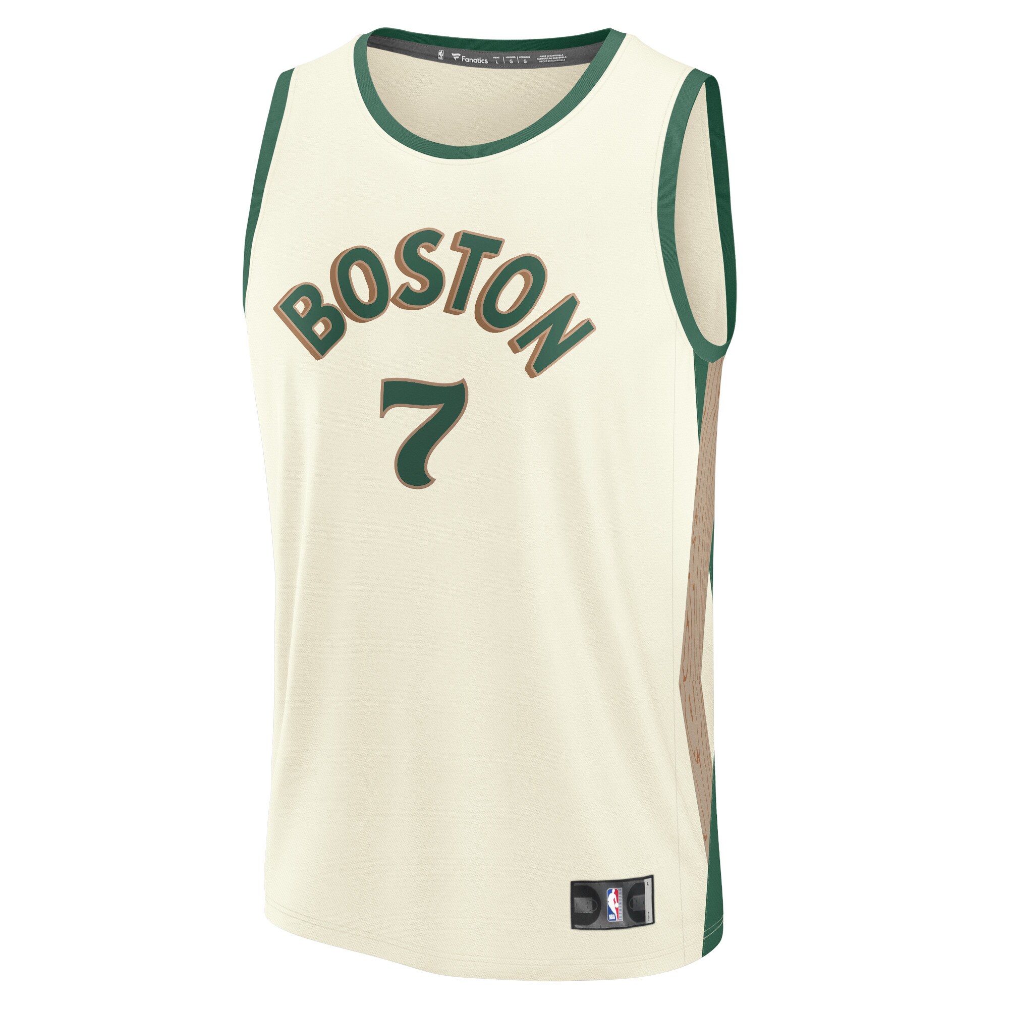 Unisex Boston Celtics Jaylen Brown  White 2023/24 Fast Break Jersey - City Edition