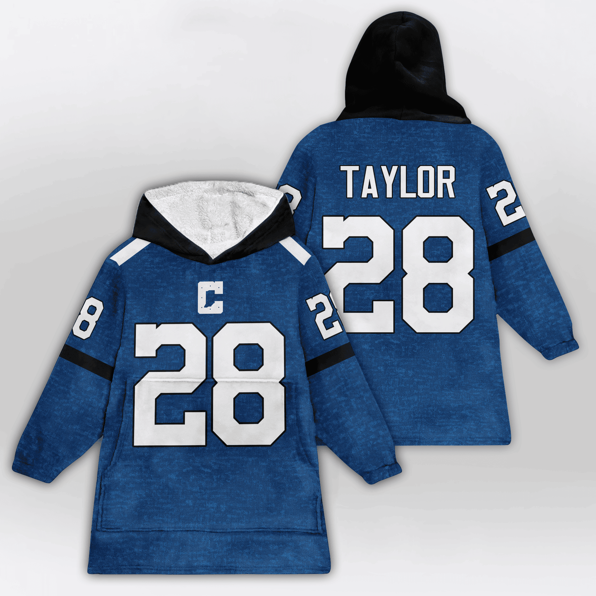Kid 28 Indianapolis Football Unisex Blanket Hoodie