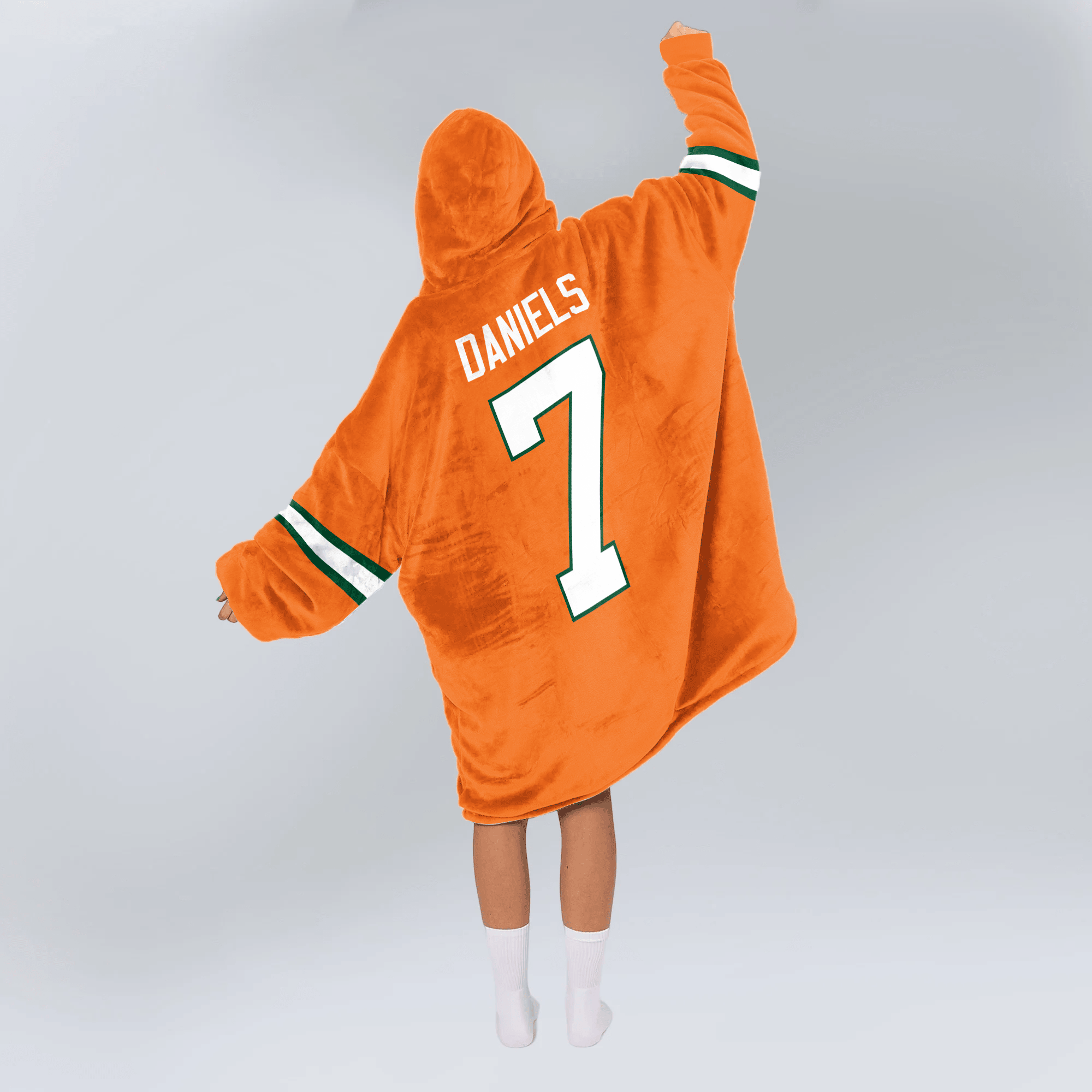 Adult C.J.D 7 Miami Football Unisex Blanket Hoodie