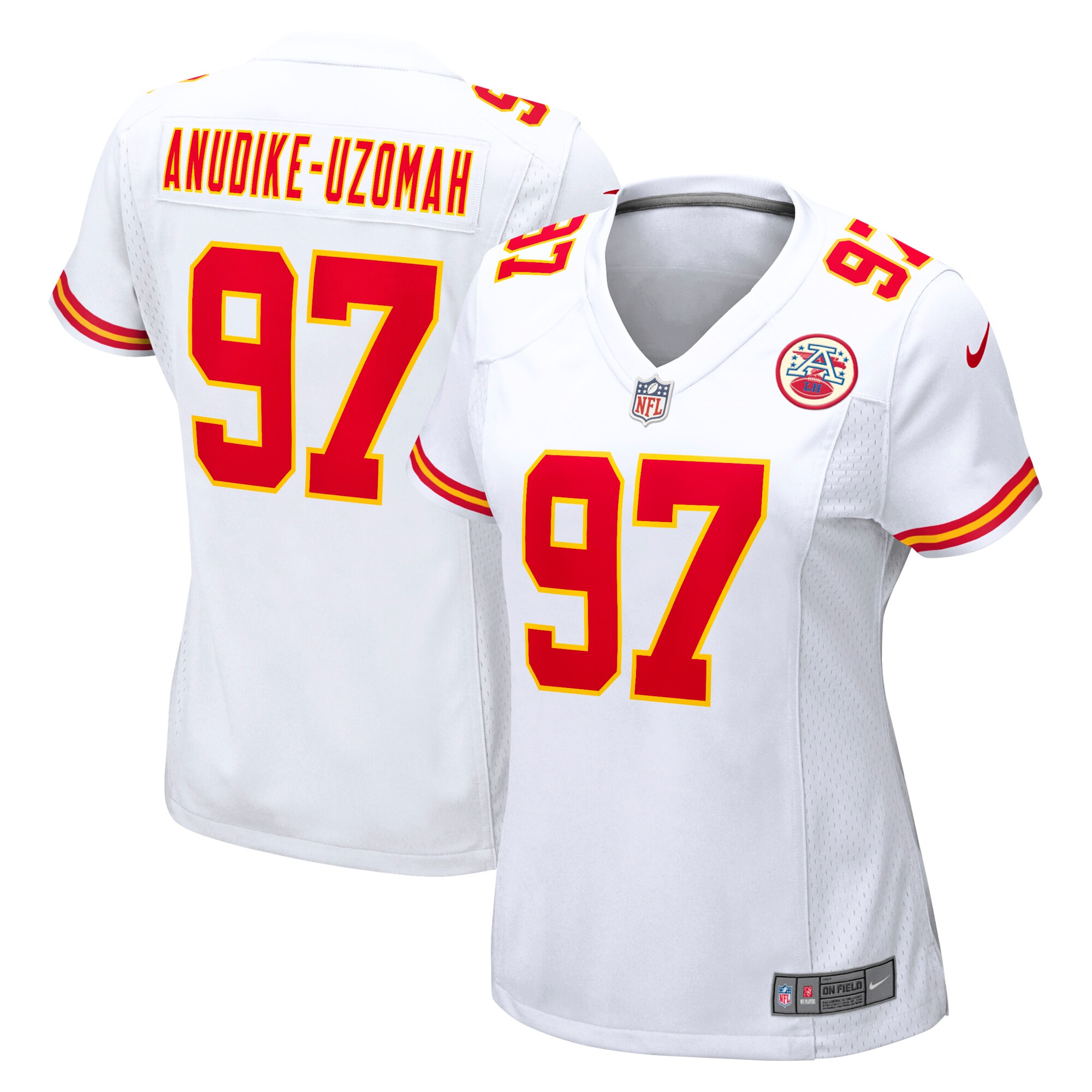 Felix Anudike-Uzomah Kansas City Chiefs  Women's Team Game Jersey - White