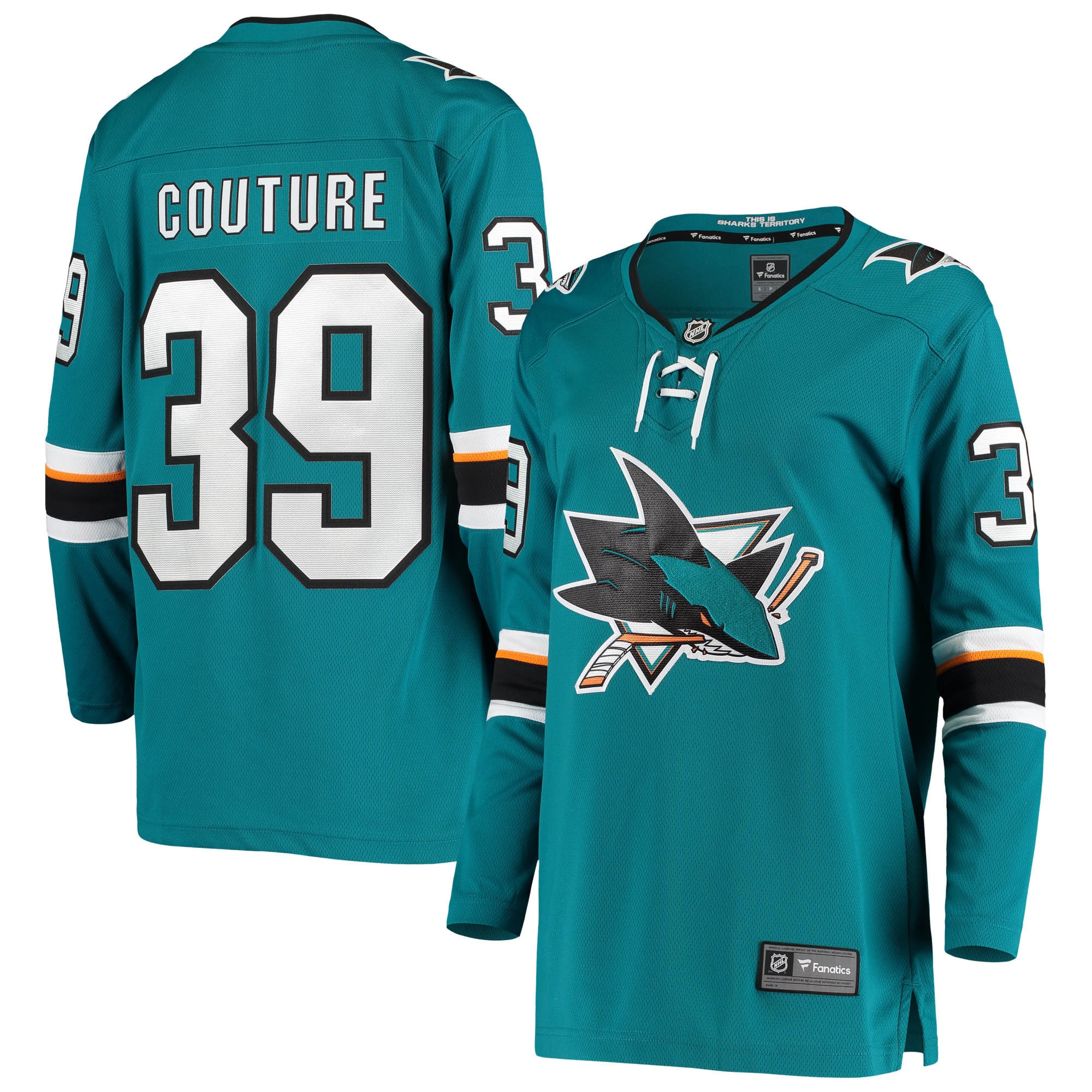 Logan Couture San Jose Sharks Women's Breakaway Home Player Jersey - Teal