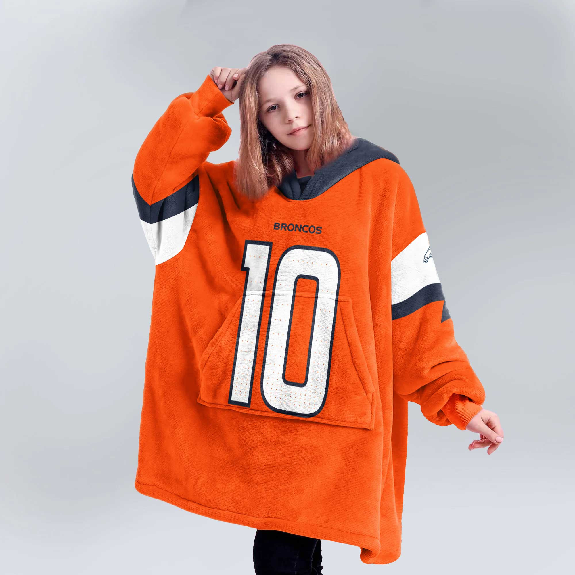 Kid B.N 10 Denver Football Unisex Blanket Hoodie