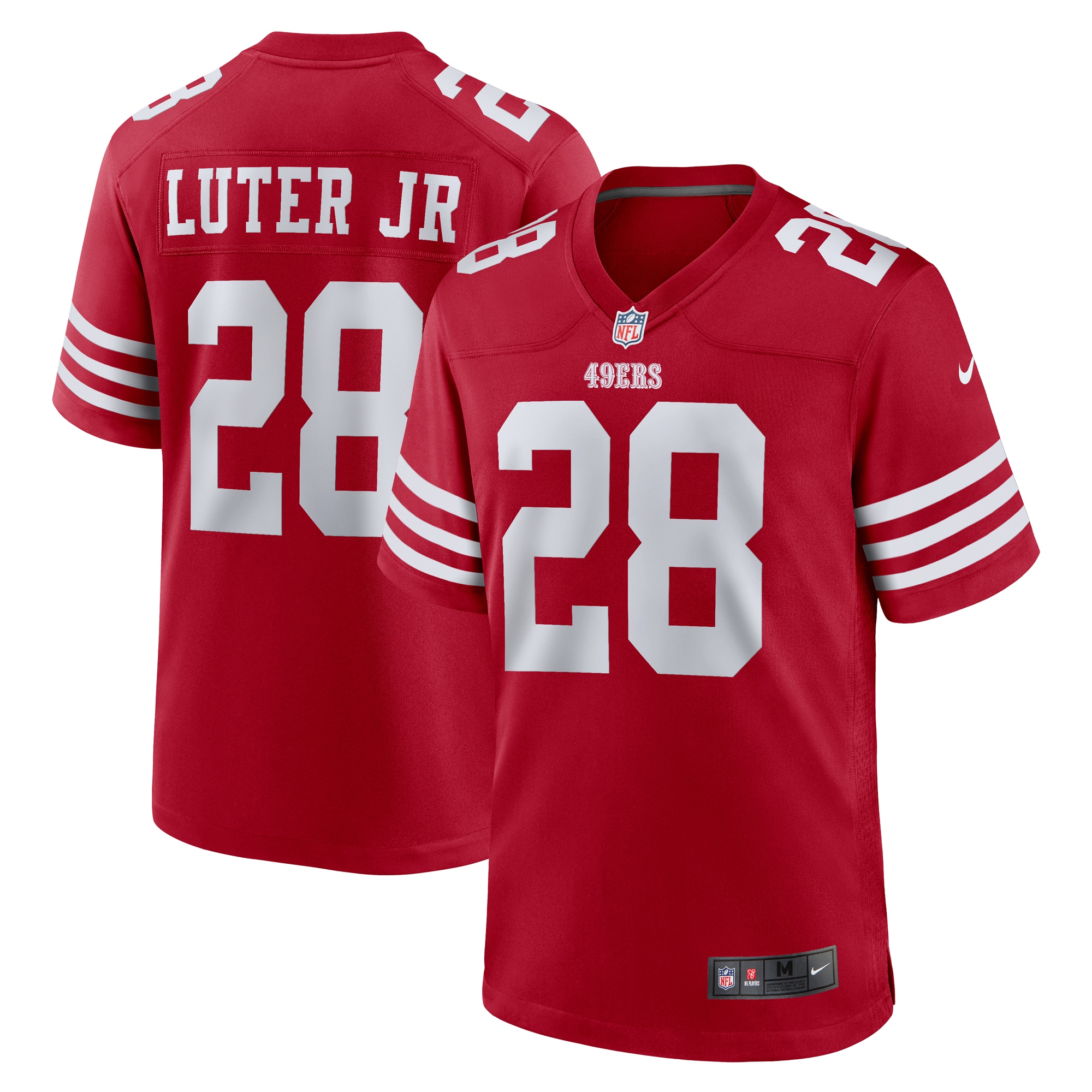 Darrell Luter Jr. San Francisco 49ers  Game Jersey -  Scarlet