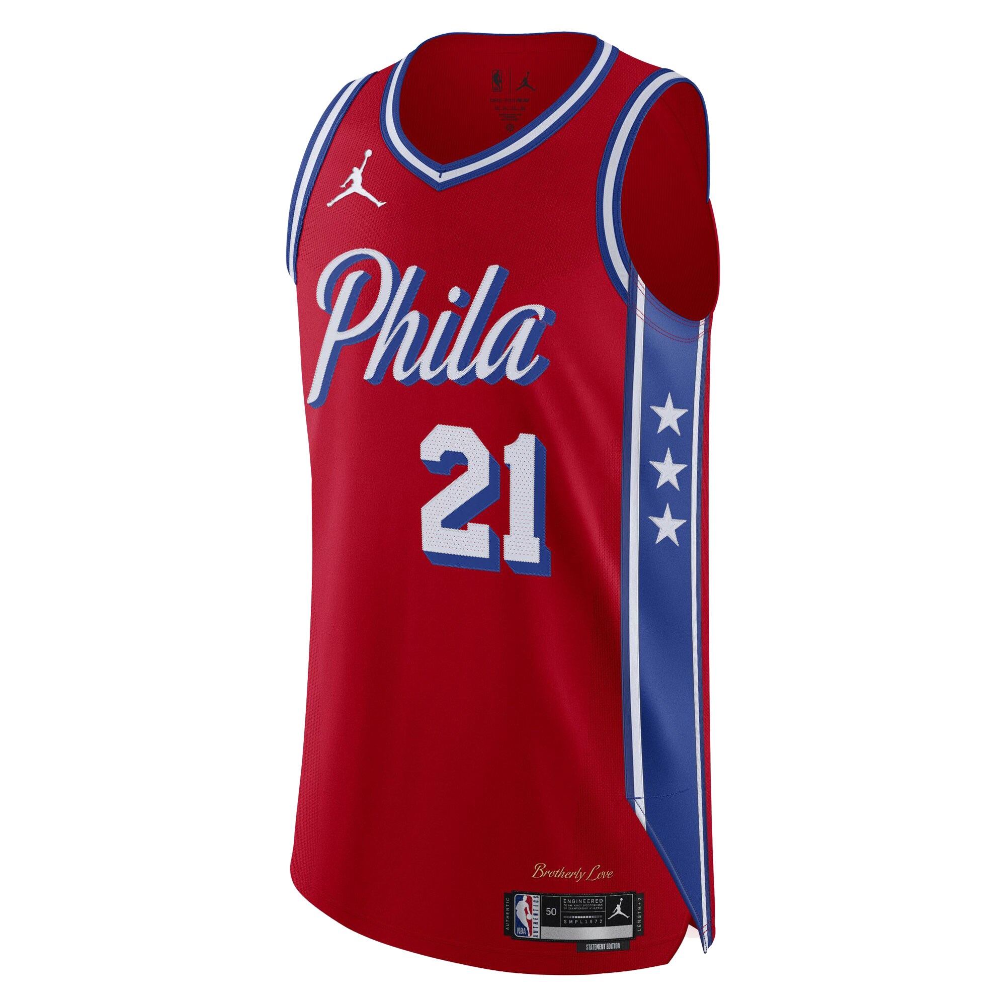 Joel Embiid Philadelphia 76ers  Authentic Player Jersey - Statement Edition - Red