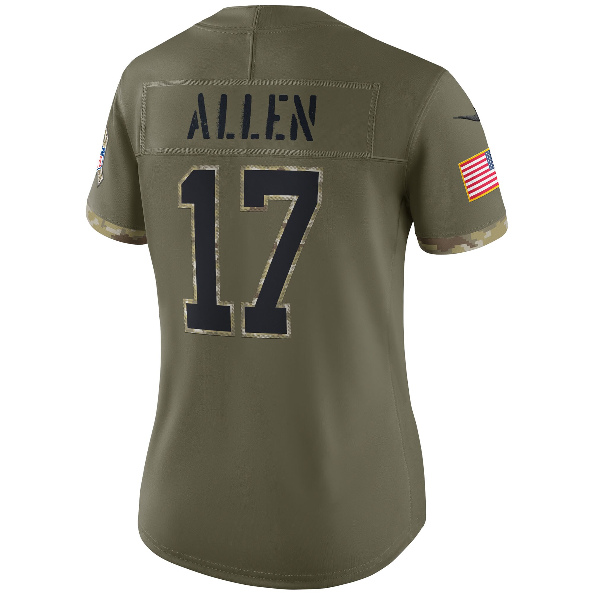 Josh Allen Buffalo Bills  Women's 2022 Salute To Service Limited Jersey - Olive