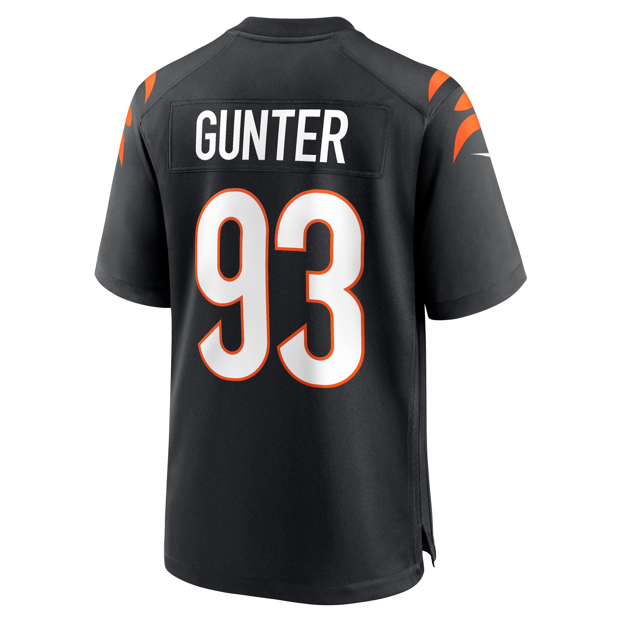 Jeffrey Gunter Cincinnati Bengals  Game Player Jersey - Black