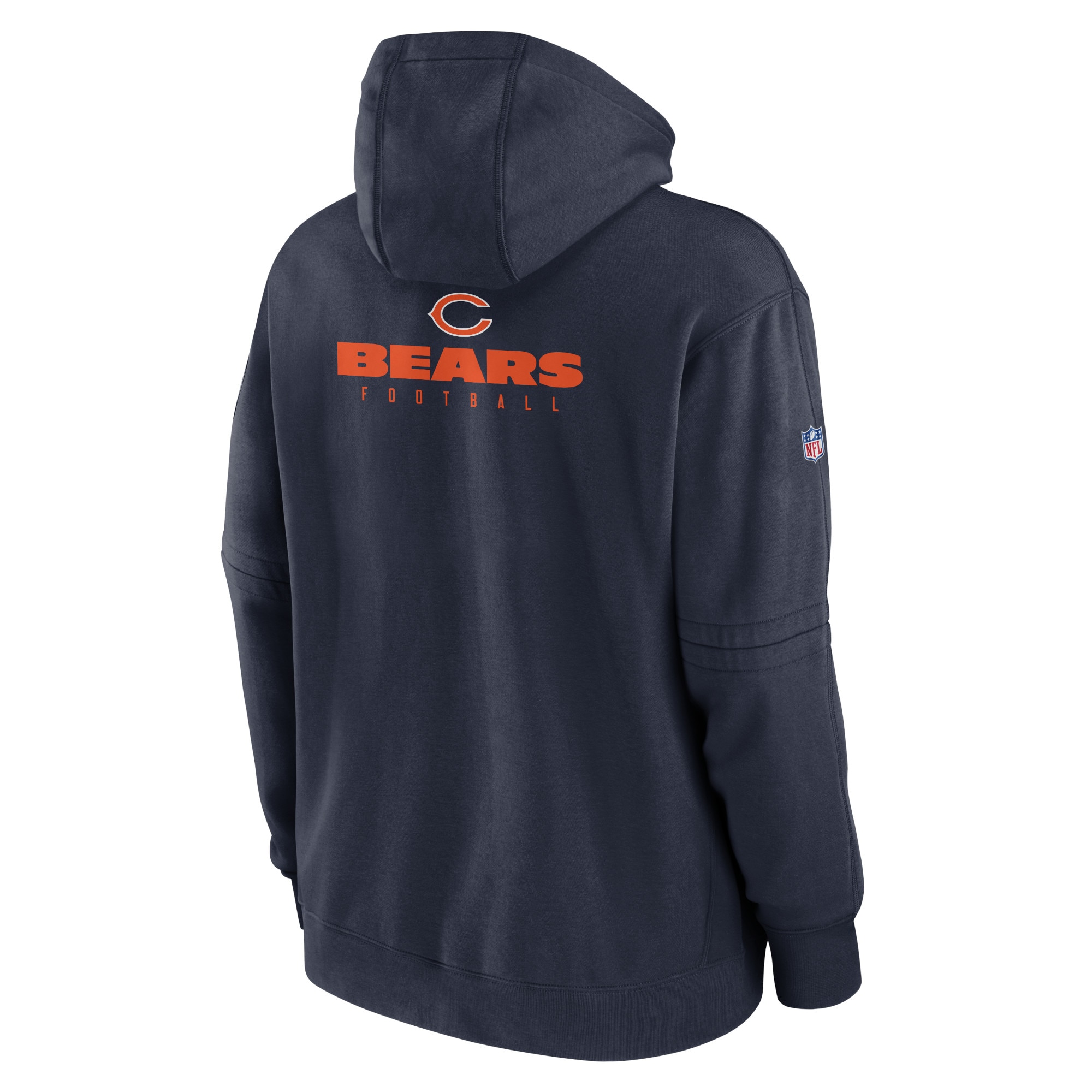 Chicago Bears  Sideline Club Fleece Pullover Hoodie - Navy