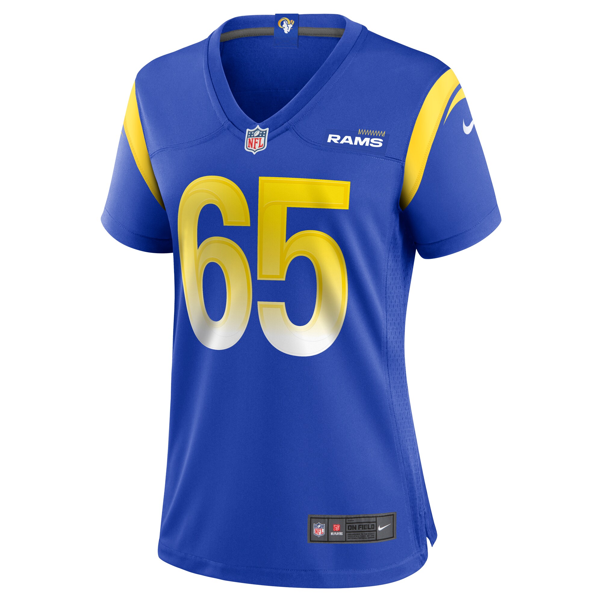 Coleman Shelton Los Angeles Rams  Women's Game Jersey - Royal