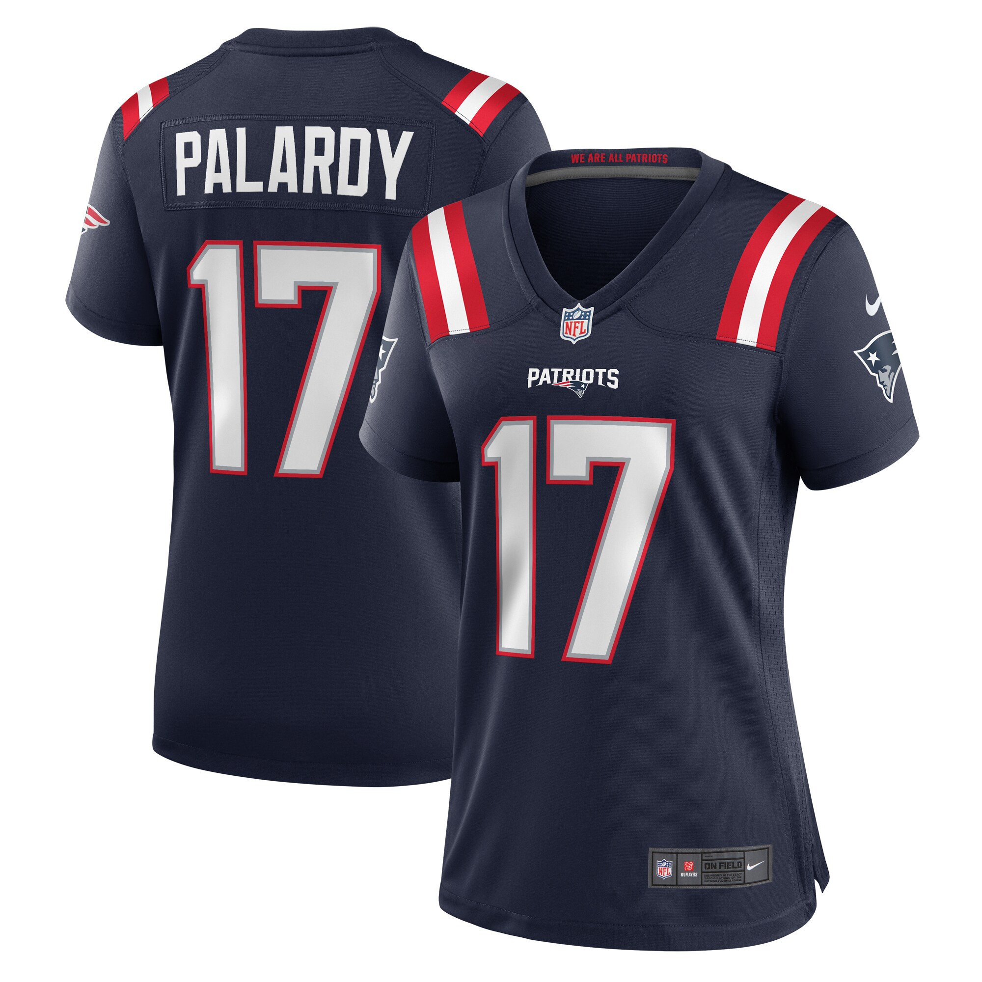 Michael Palardy New England Patriots  Women's Home Game Player Jersey - Navy
