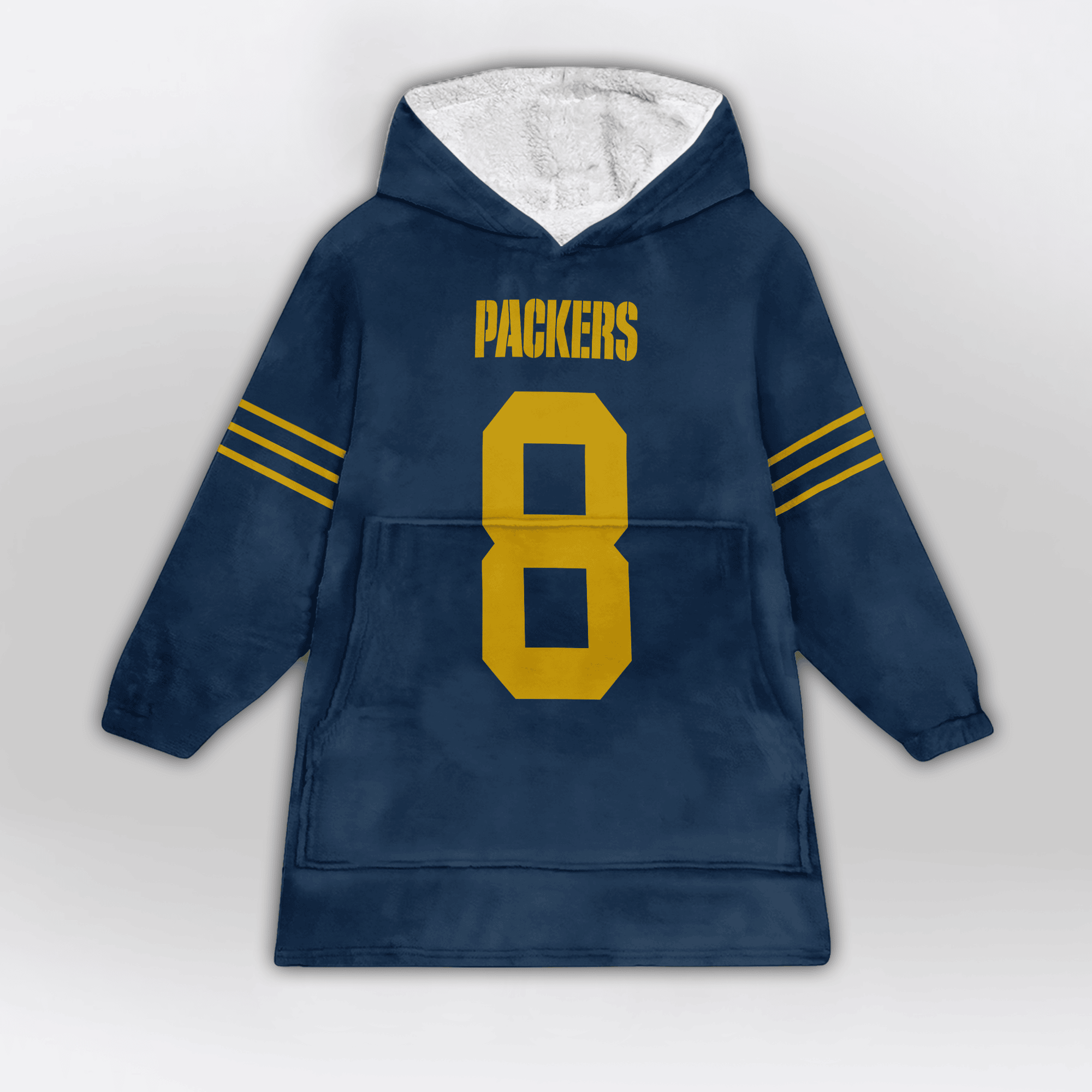 Kid J.J 8 Green Bay Football Unisex Blanket Hoodie