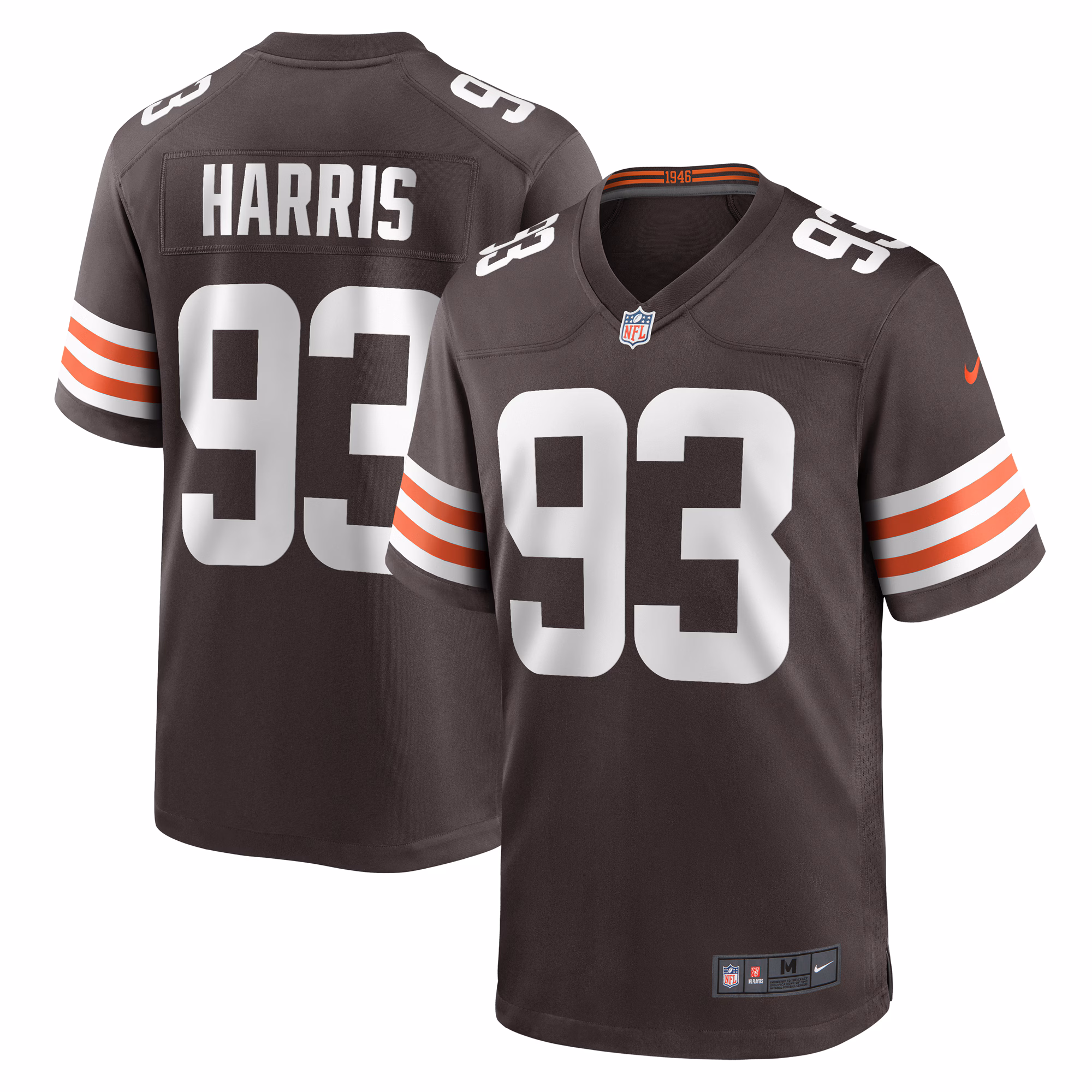 Shelby Harris Cleveland Browns Team Game Jersey -  Brown