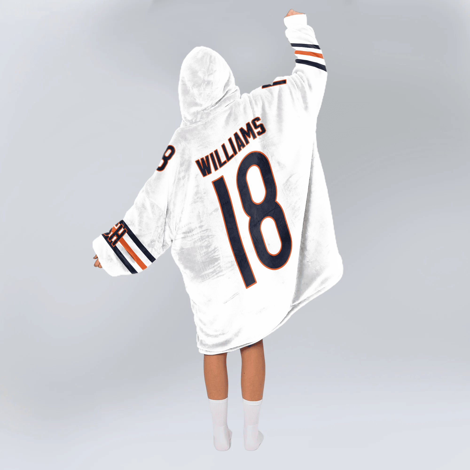 Adult C.W 18 Captain Chicago Football Unisex Blanket Hoodie