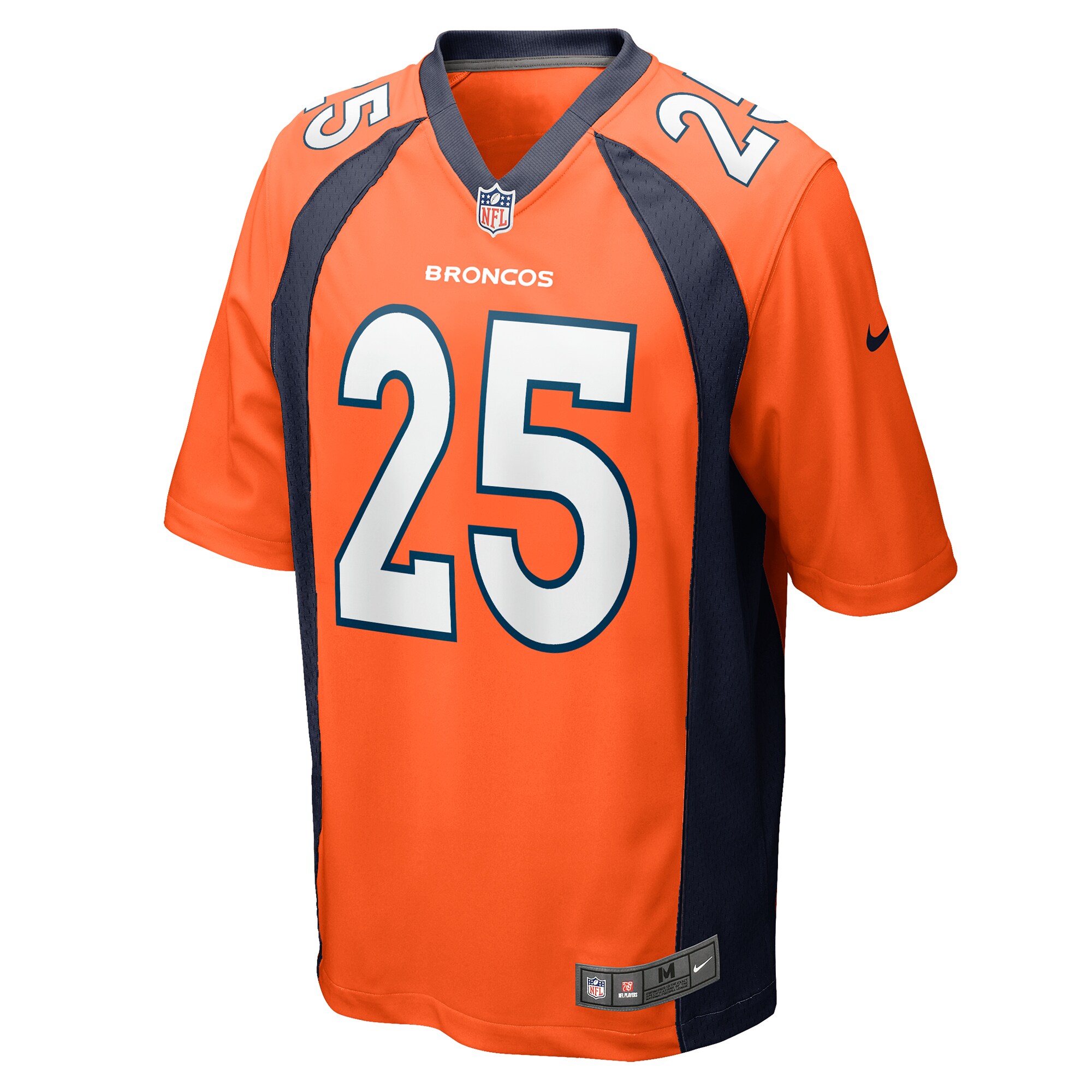 Samaje Perine Denver Broncos Game Player Jersey - Orange