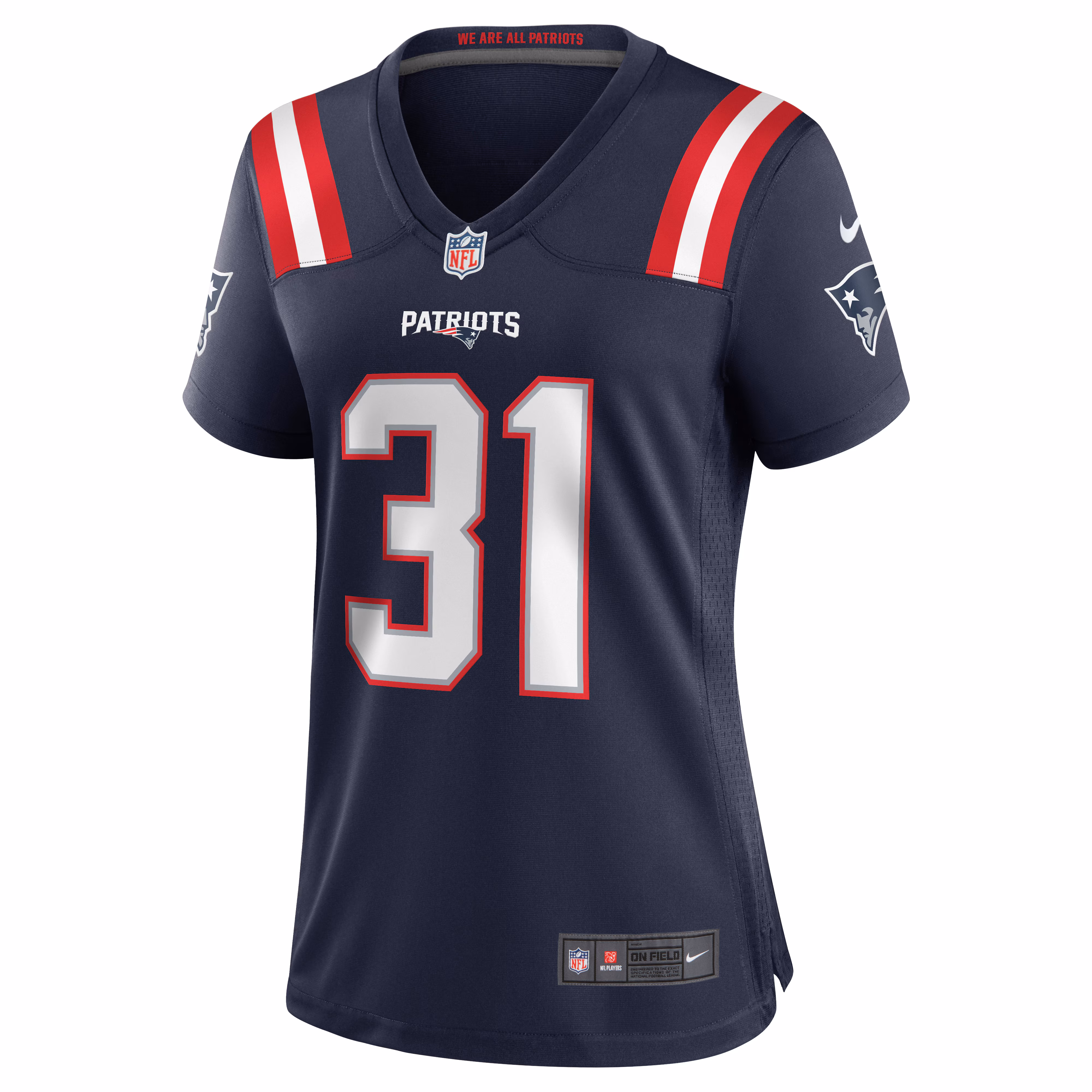 Jonathan Jones New England Patriots Women's Game Jersey - Navy