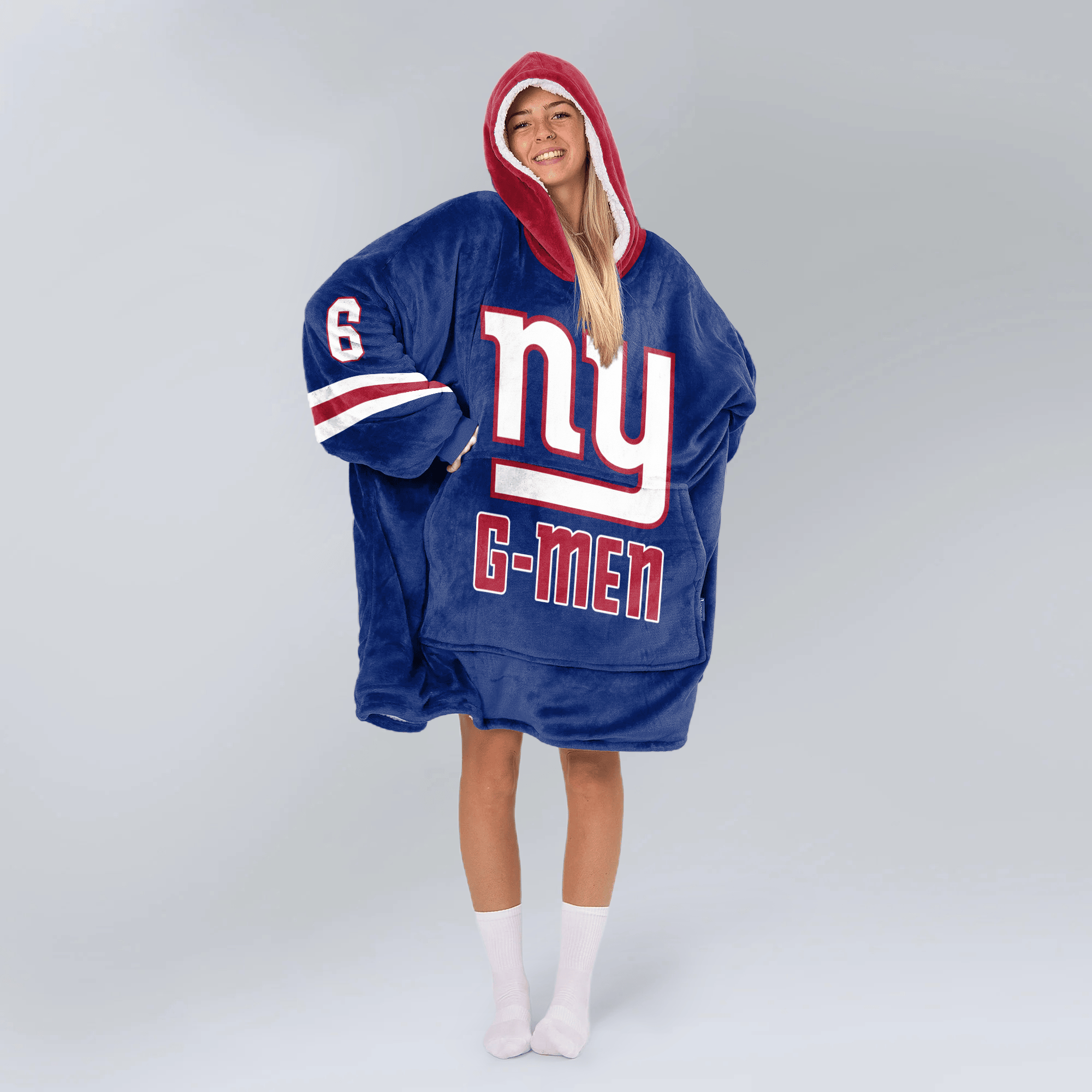 New York G Football Unisex Blanket Hoodie