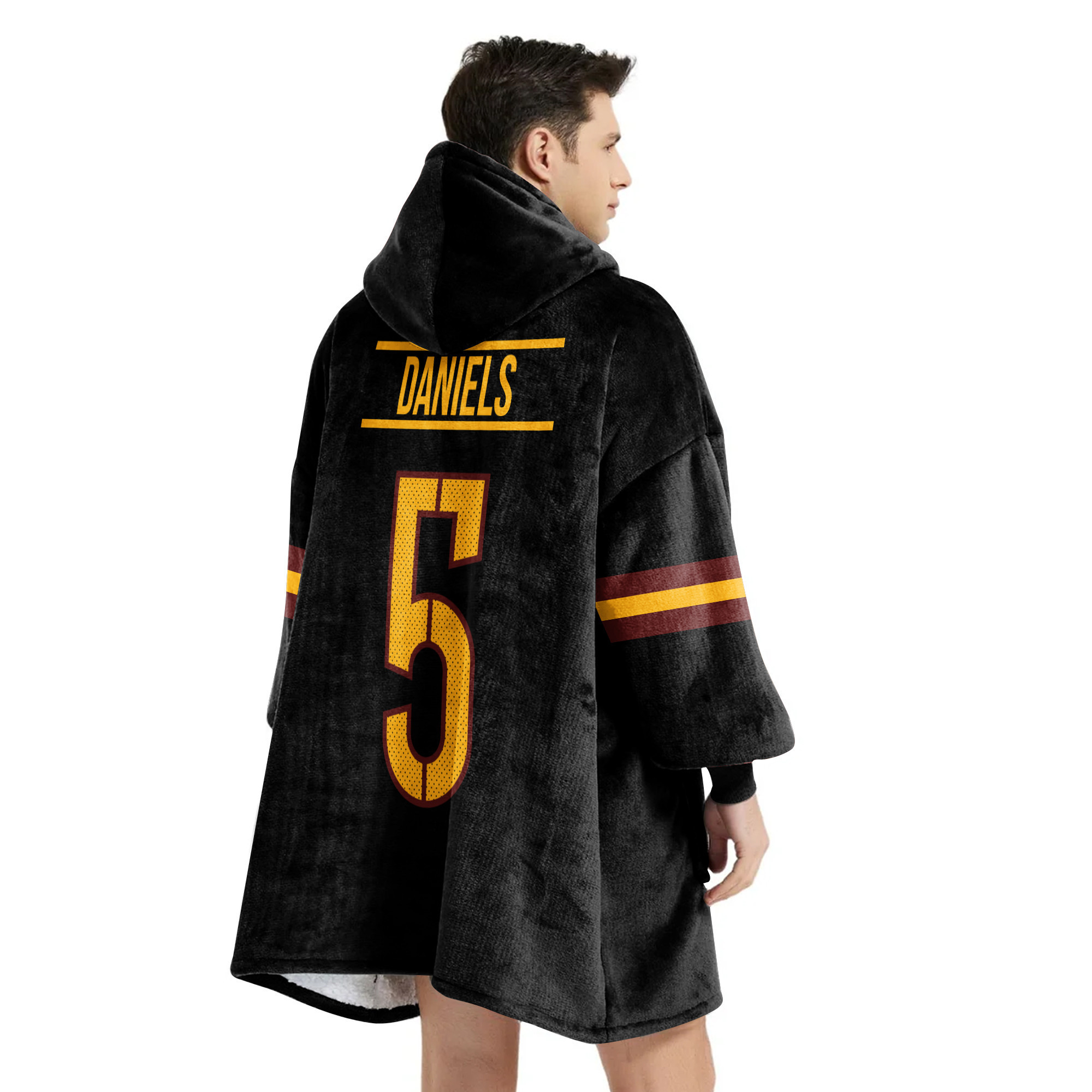 Adult 5 Washington Football Unisex Blanket Hoodie