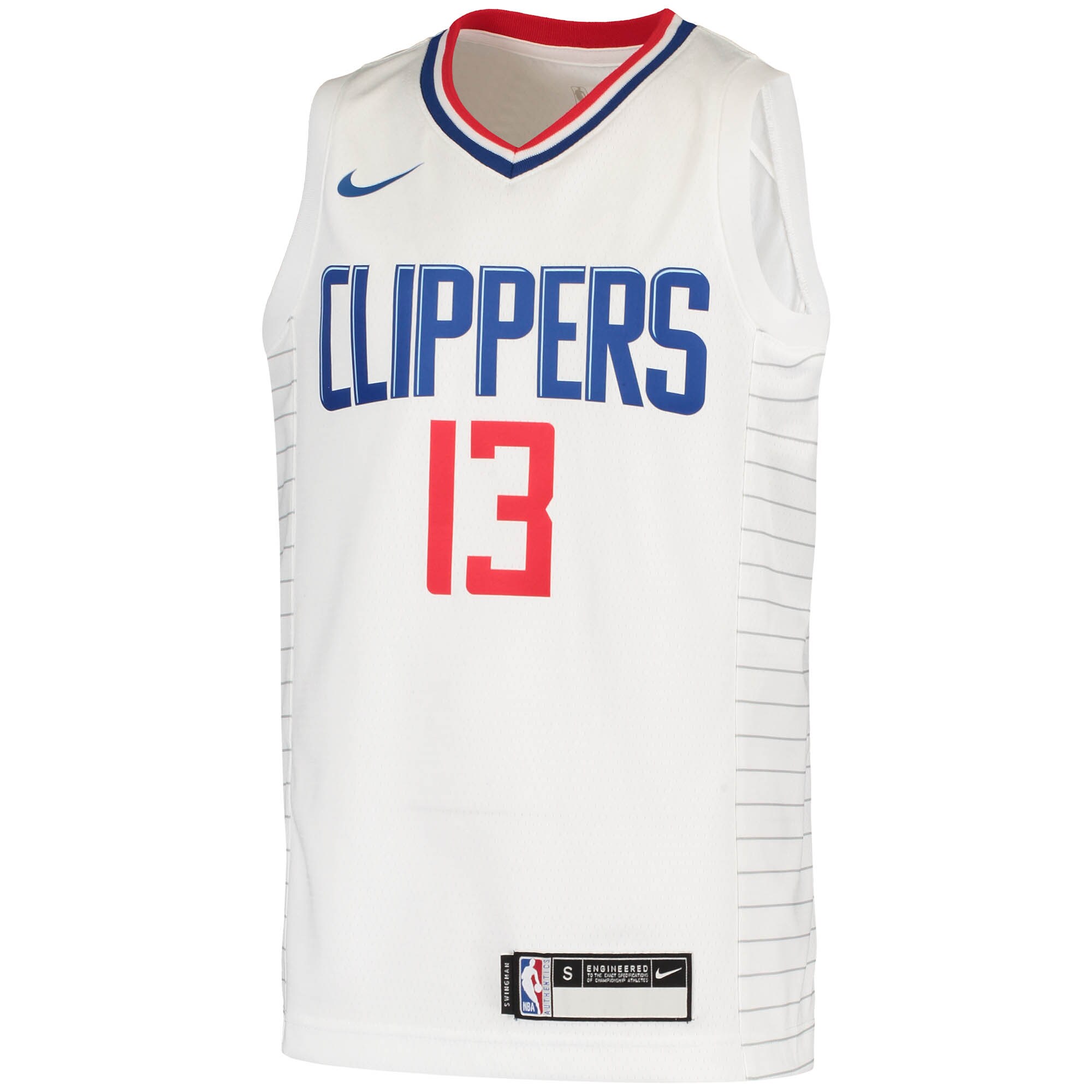 Paul George LA Clippers Youth 2020/21 Swingman Jersey - Association Edition - White