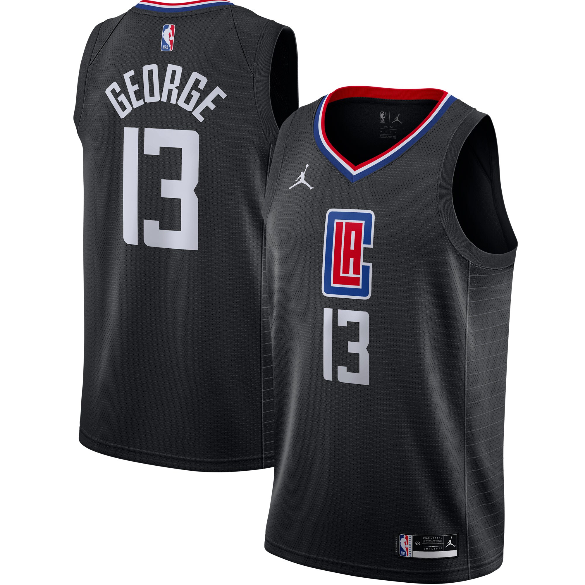 Paul George LA Clippers  2020/21 Swingman Jersey - Statement Edition - Black