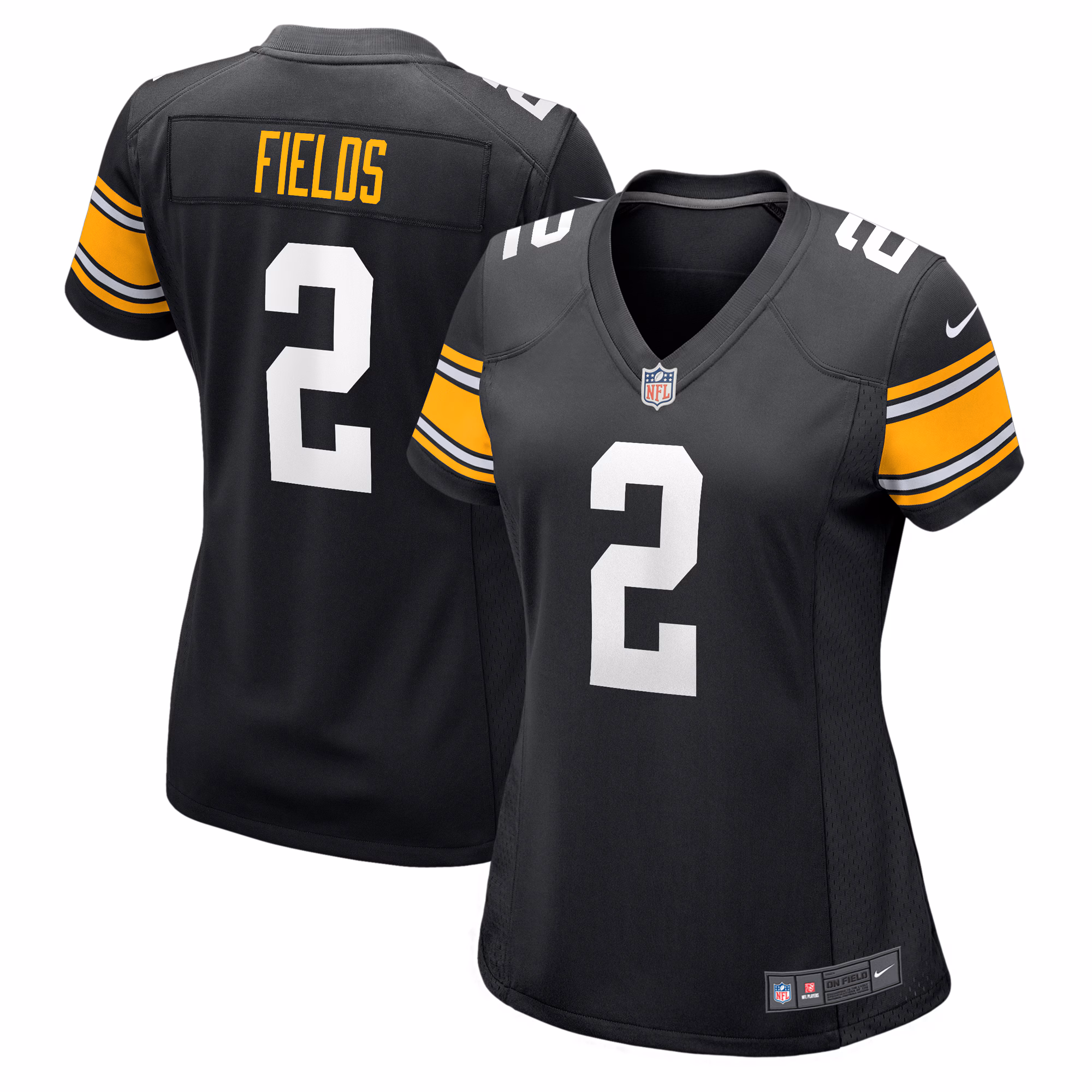 Justin Fields Pittsburgh Steelers Women's   Alternate Game Jersey – Black