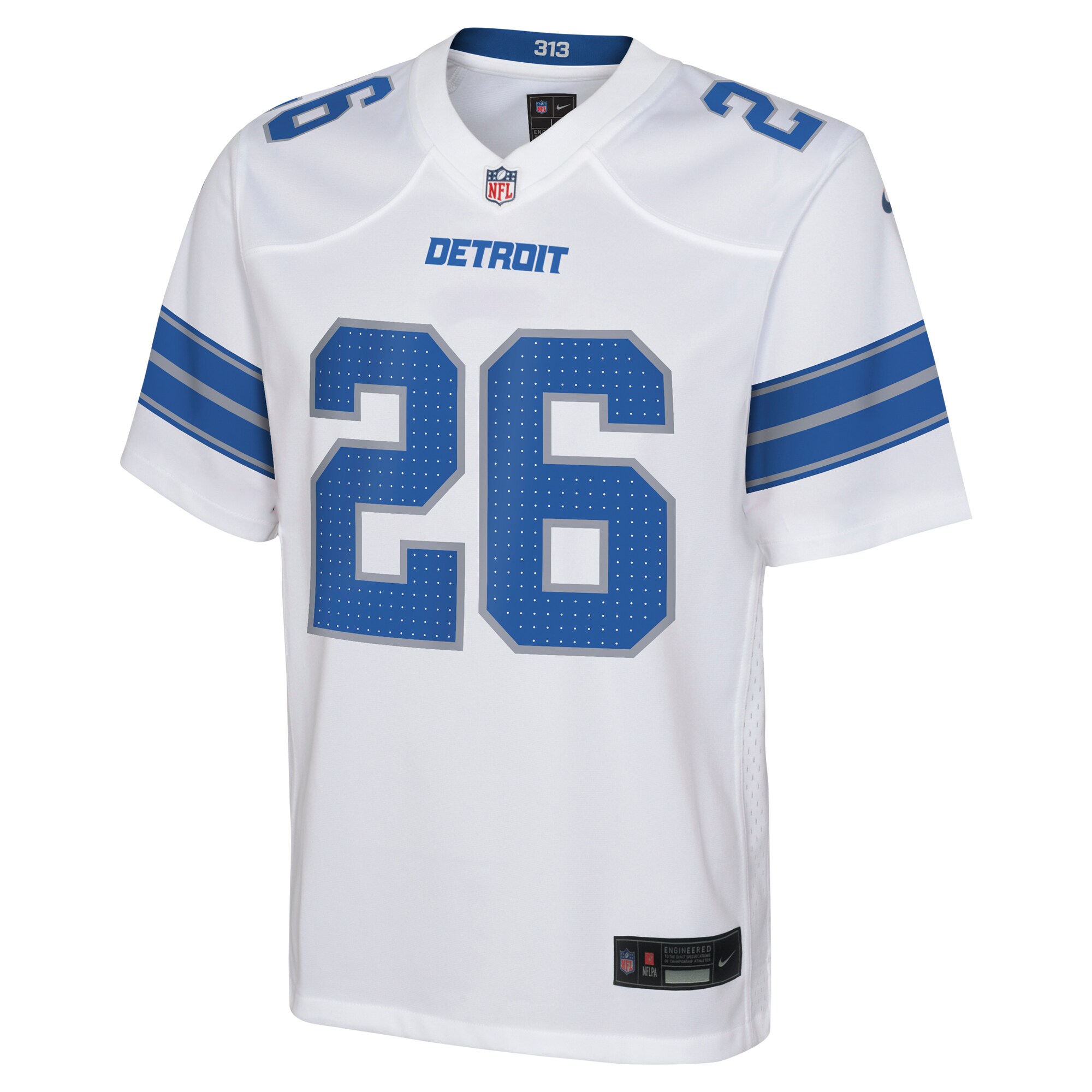 Jahmyr Gibbs Detroit Lions Youth Team Player Game Jersey - Blue