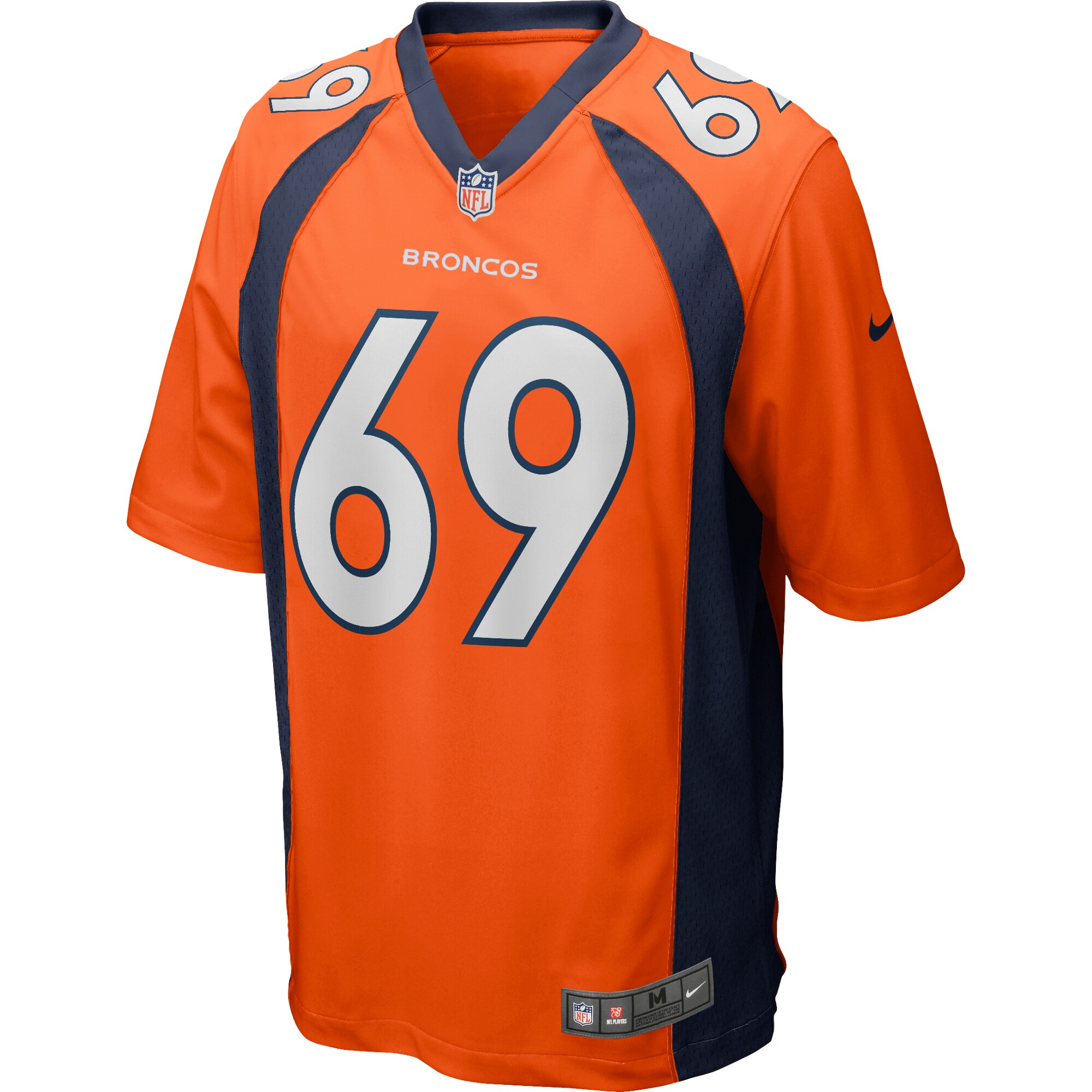Mark Schlereth Denver Broncos Game Retired Player Jersey - Orange