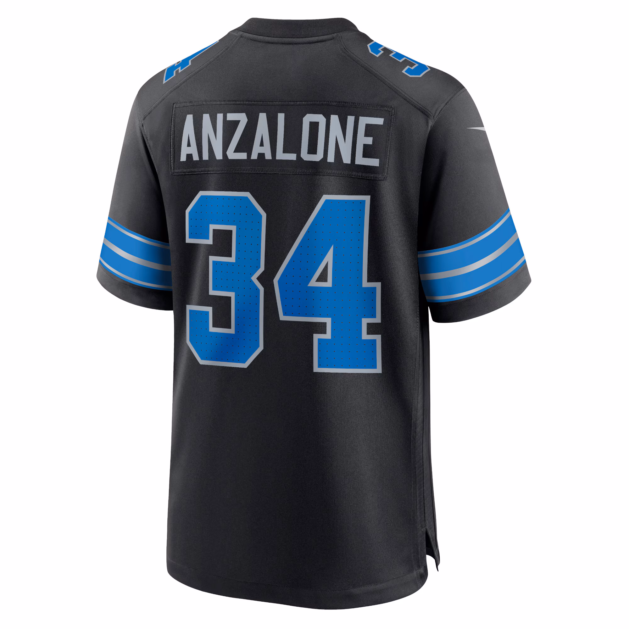 Alex Anzalone Detroit Lions 2nd Alternate Game Jersey - Black