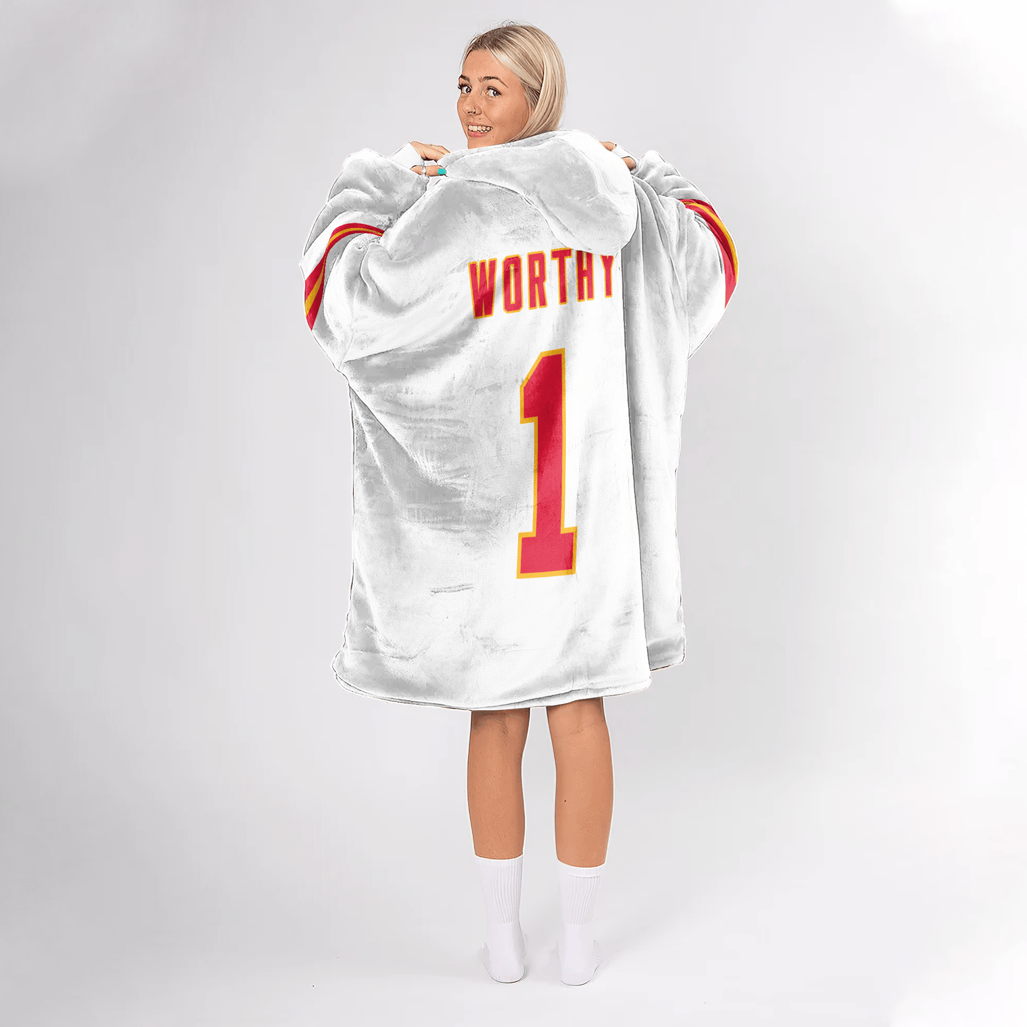 X.W 1 Kansas City Football Unisex Blanket Hoodie