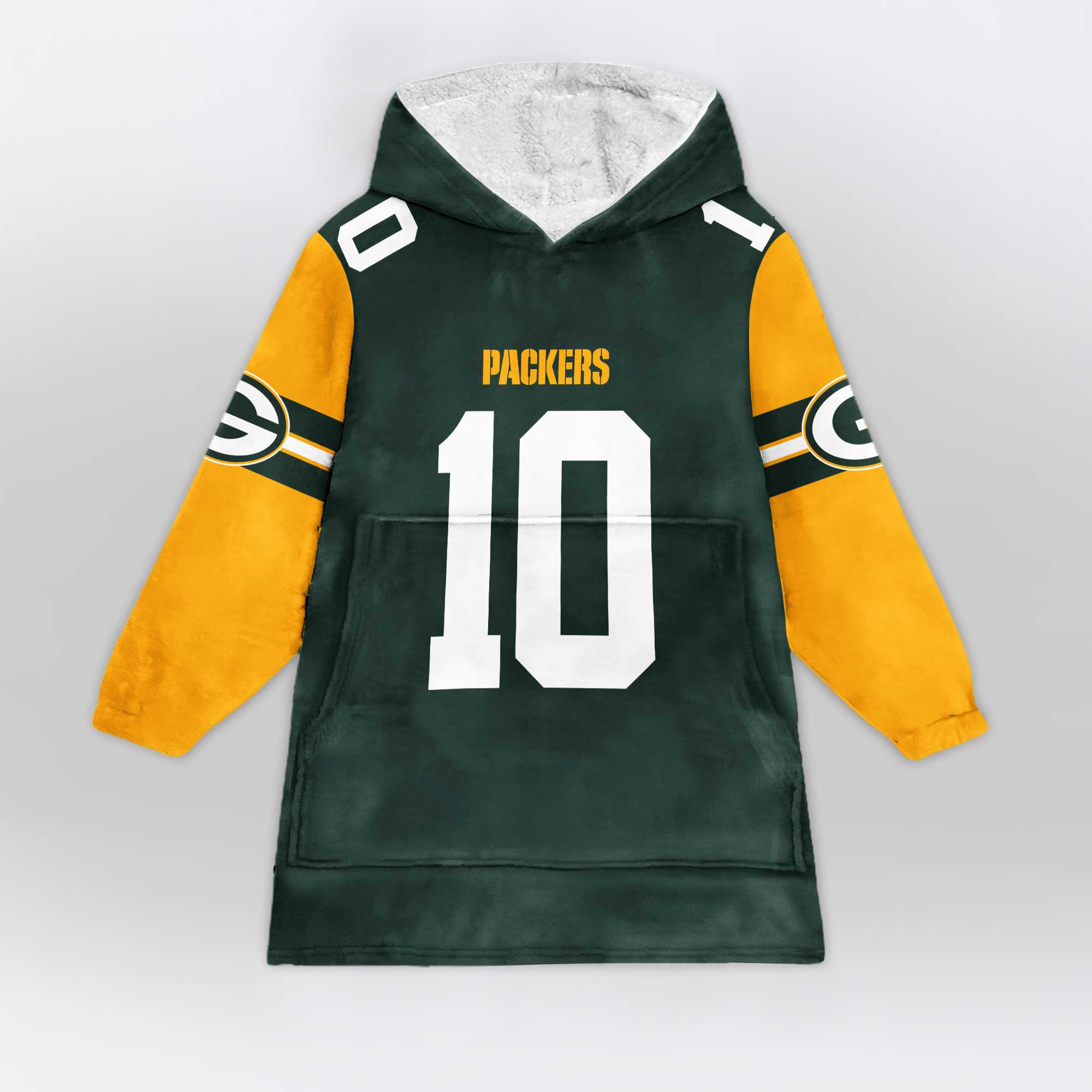 Kid J.L. 10 Green Bay Football Unisex Blanket Hoodie