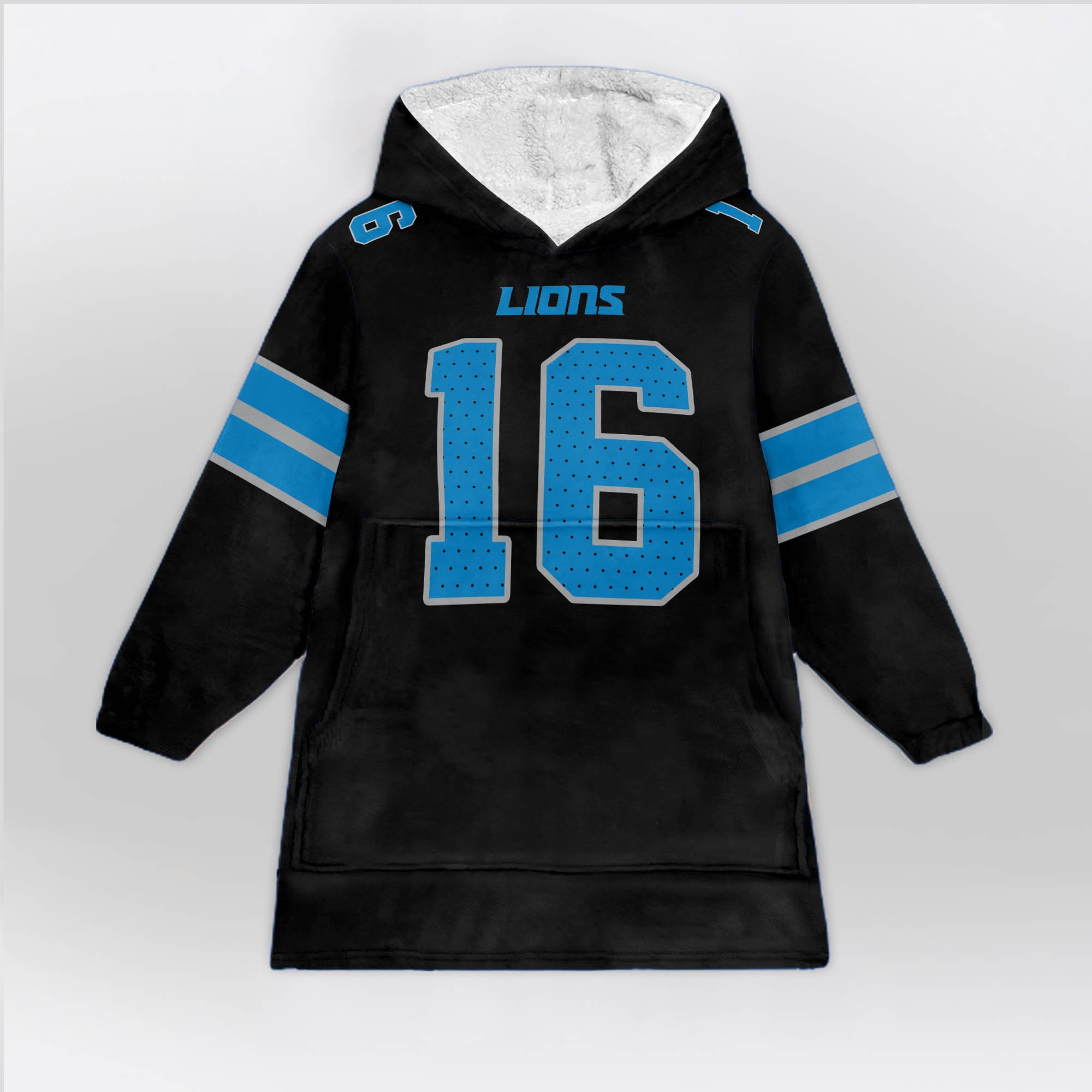Adult J G 16 Detroit Lions Football Unisex Blanket Hoodie