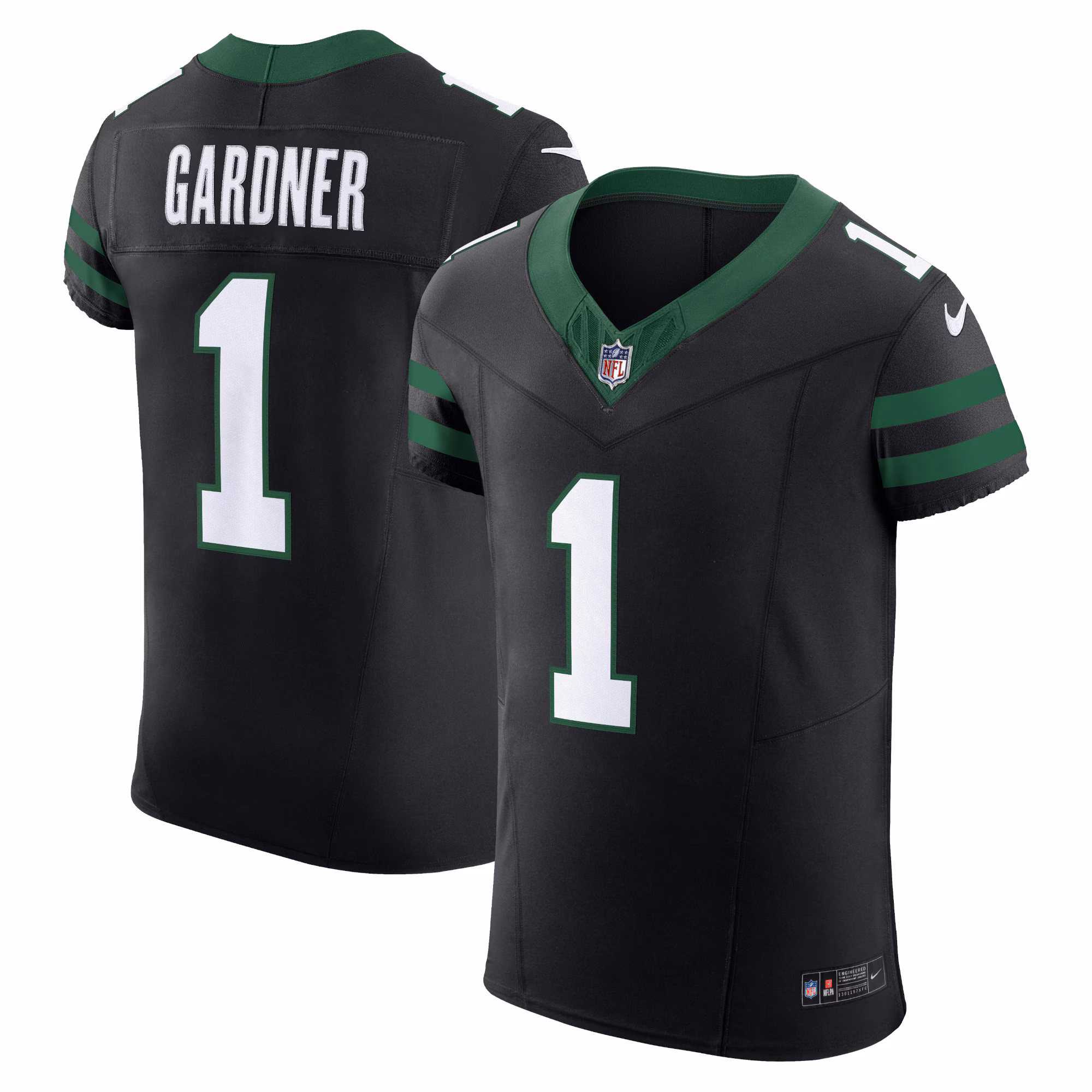 Ahmad Sauce Gardner New York Jets Alternate Vapor F.U.S.E. Elite Jersey  - Legacy Black