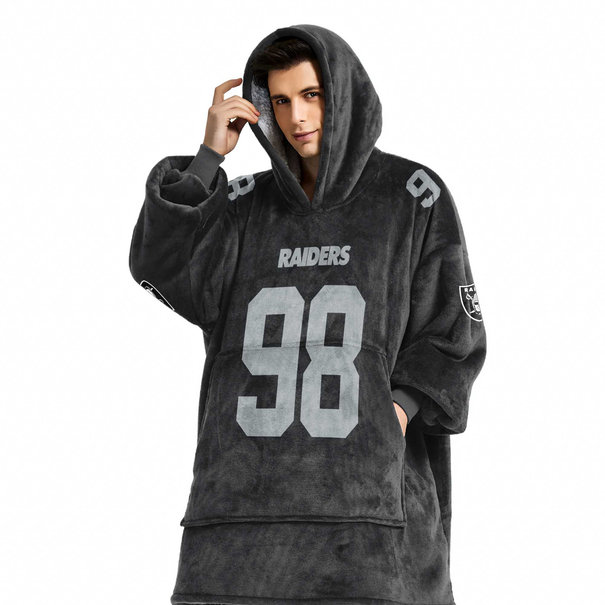 Adult M.C 98 Las Vegas Football Unisex Blanket Hoodie