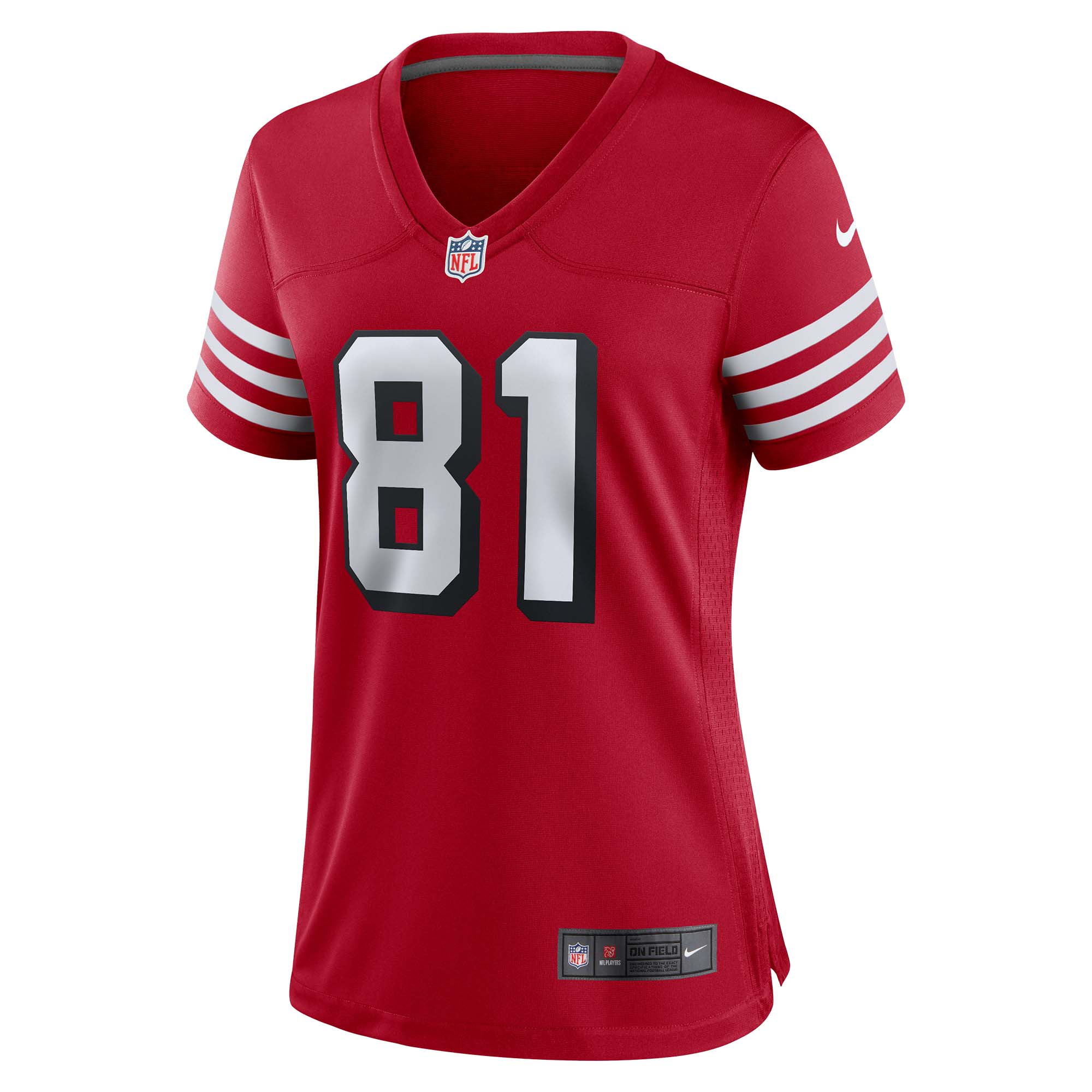 Terrell Owens San Francisco 49ers  Women's Alternate Game Jersey - Scarlet