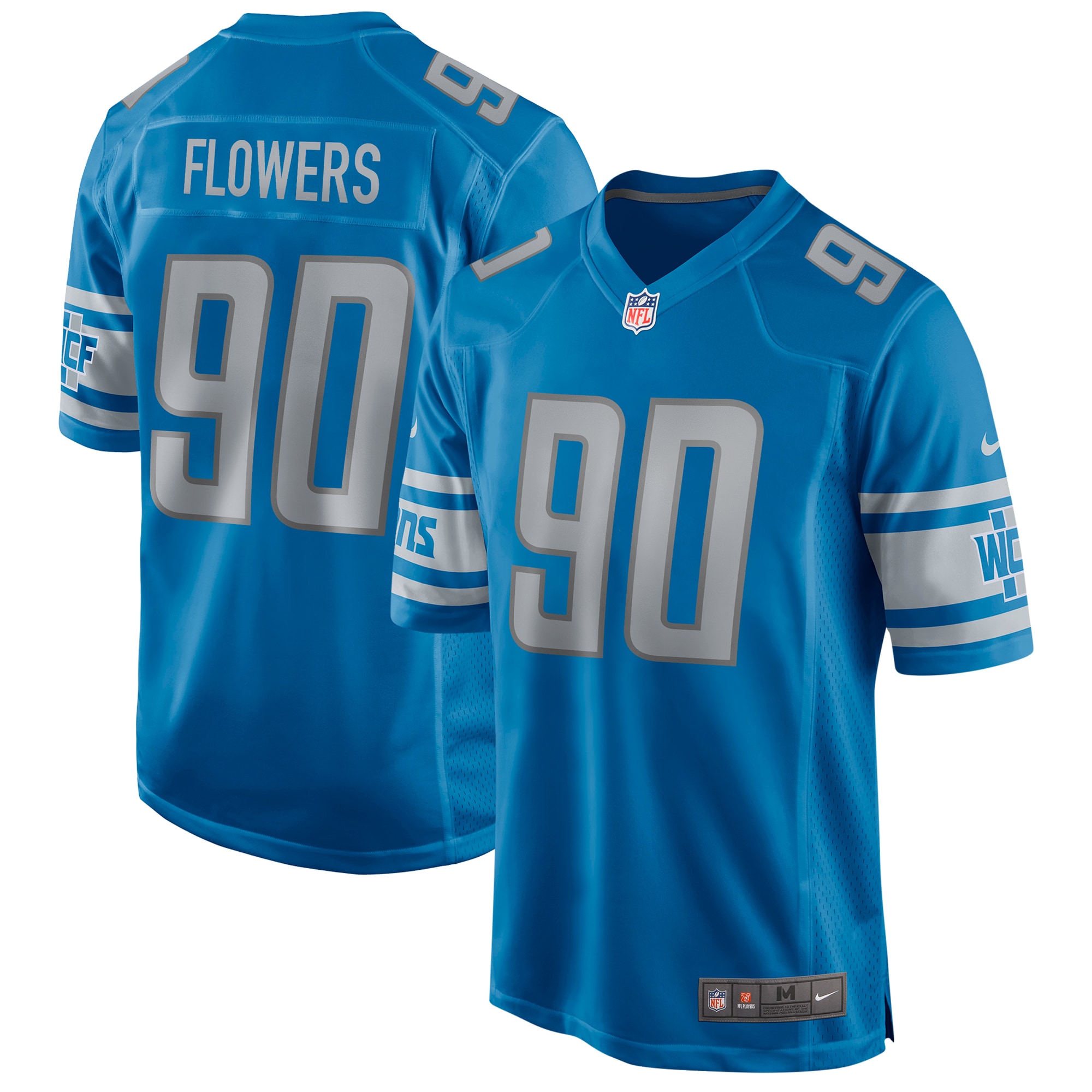 Trey Flowers Detroit Lions  Game Jersey - Blue