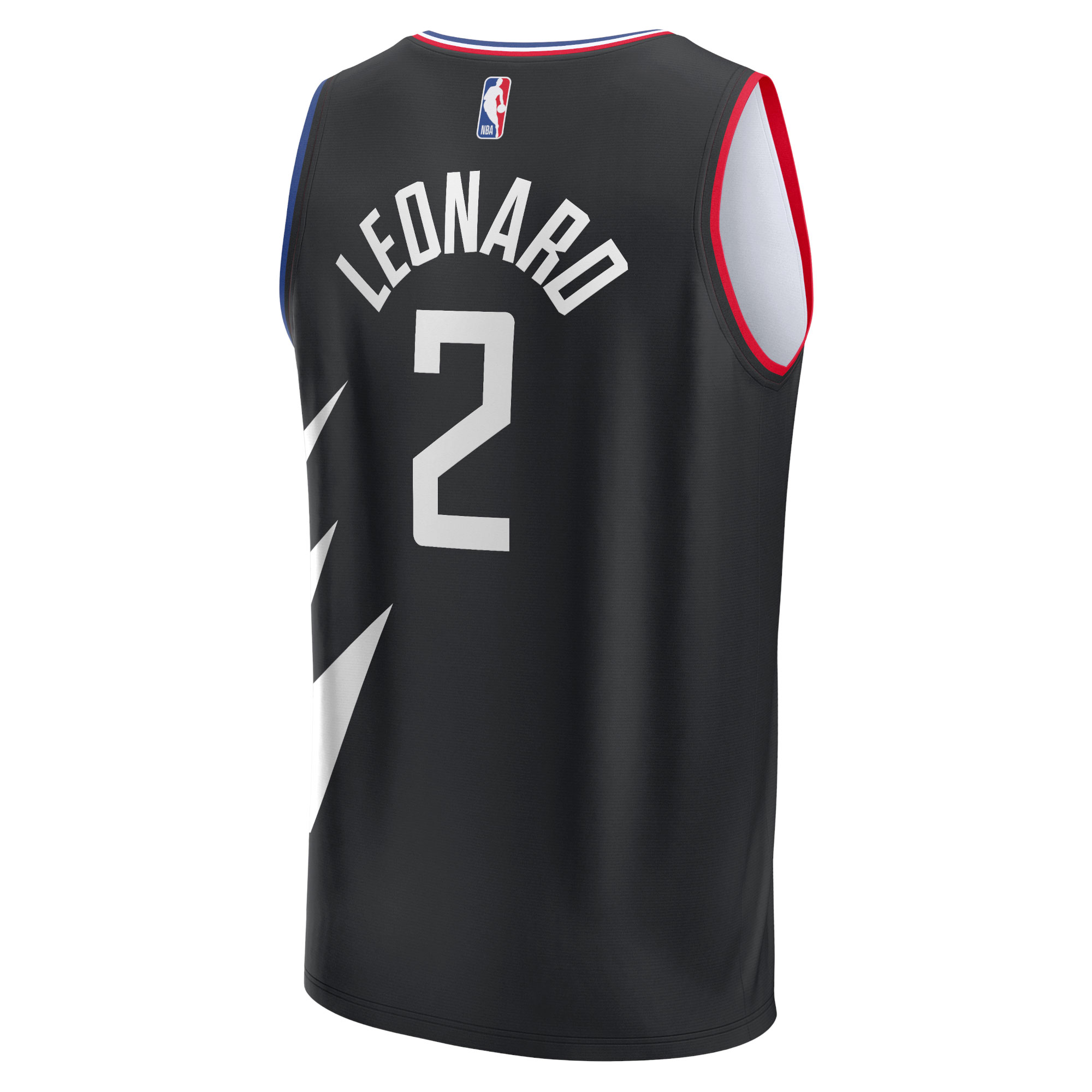 Kawhi Leonard LA Clippers  Fast Break Replica Player Jersey - Statement Edition - Black