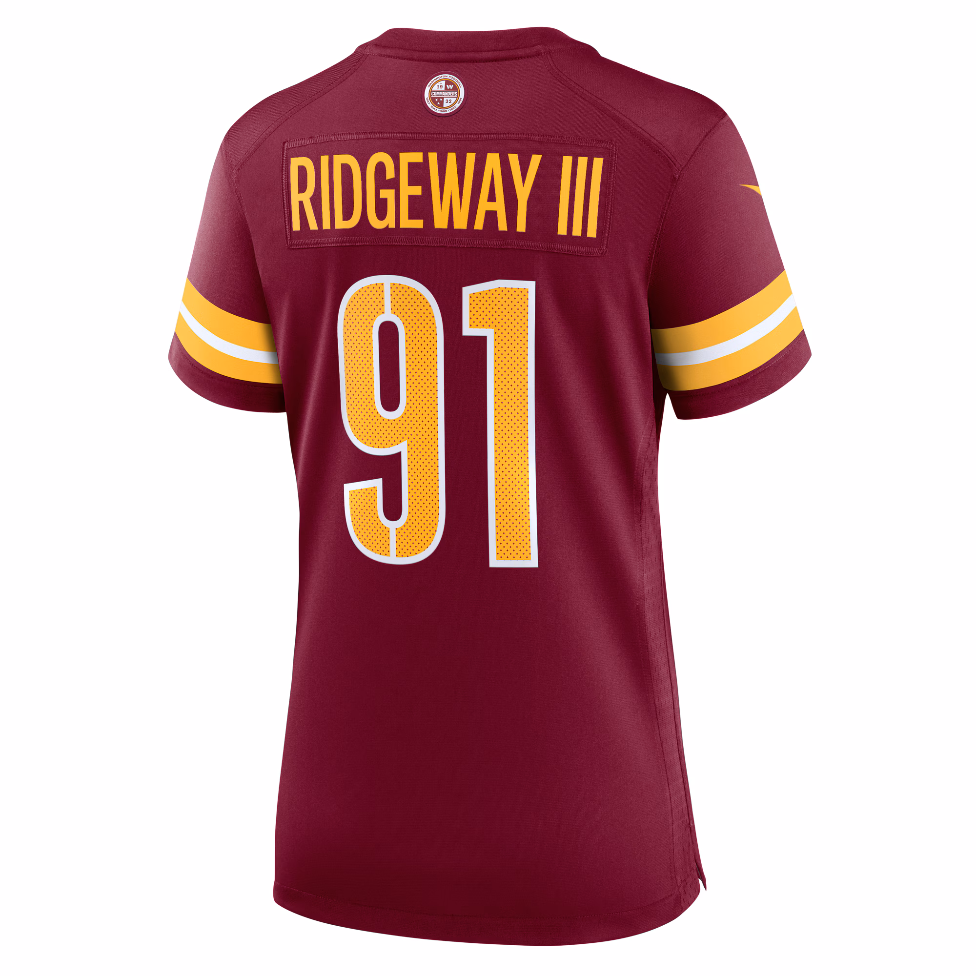 John Ridgeway Washington Commanders Women's  Game Jersey -  Burgundy