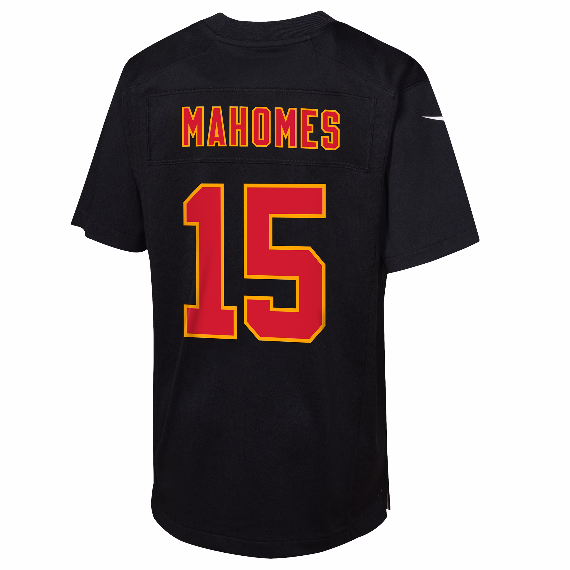 Patrick Mahomes Kansas City Chiefs  Youth 2023 Super Bowl LVIII Patch Carbon Fashion Game Jersey - Black