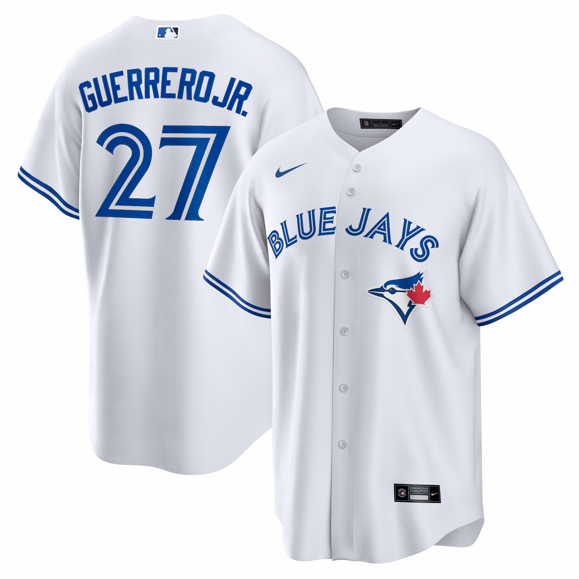 Vladimir Guerrero Jr. #27 Toronto Blue Jays Home Replica Player Name Jersey - White